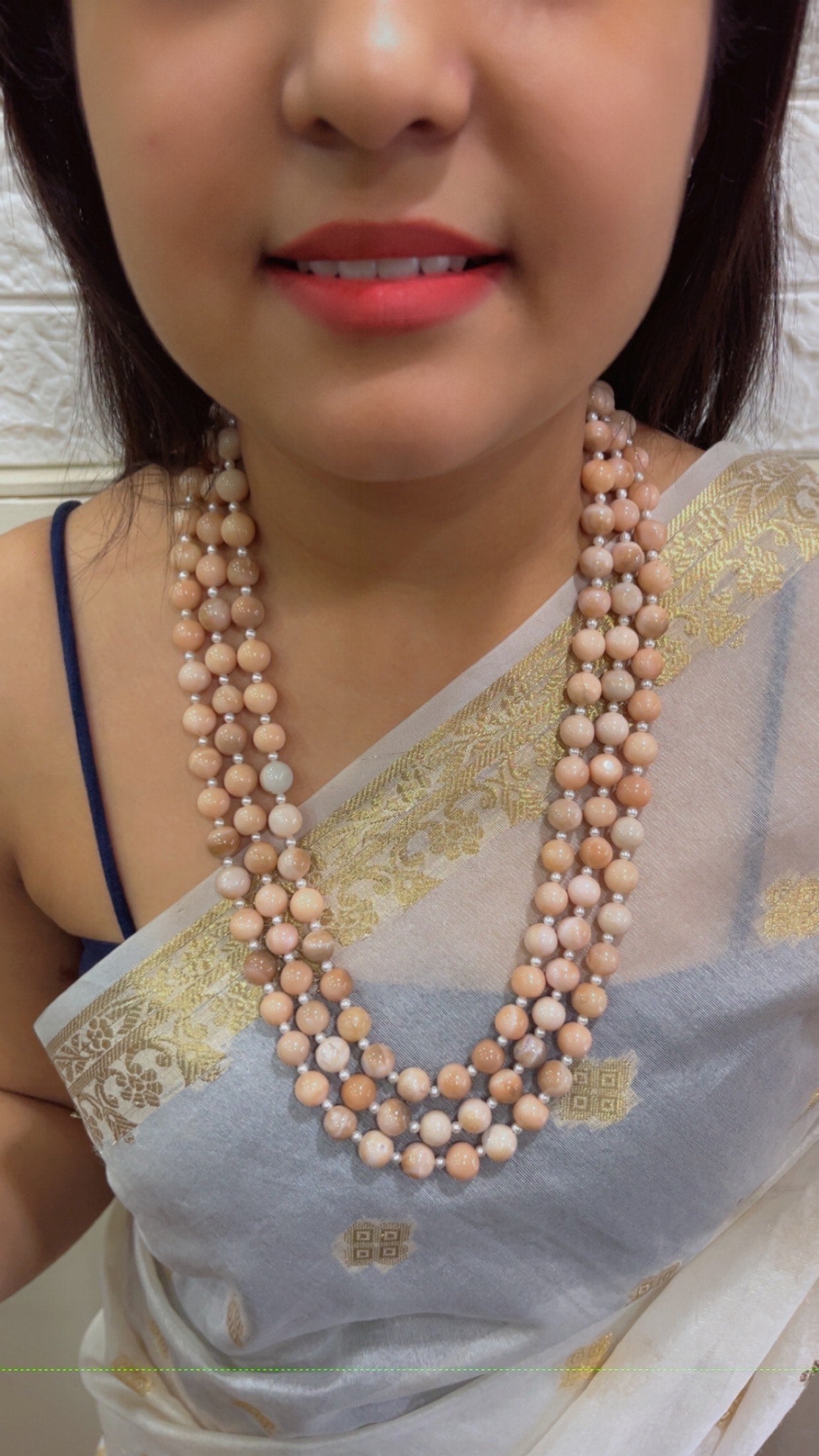 Natural Opal Gemstone Beads Necklace Jewelry QC1