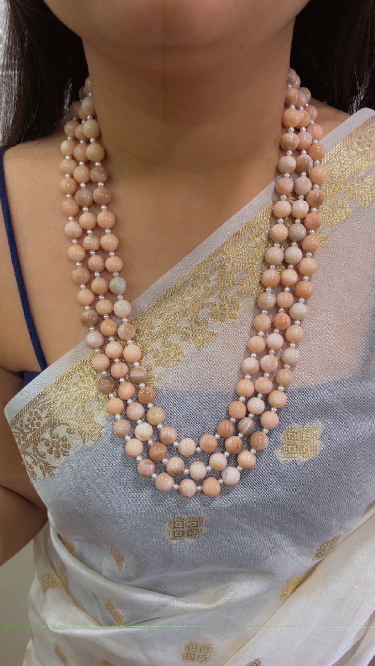 Natural Opal Gemstone Beads Necklace Jewelry QC1