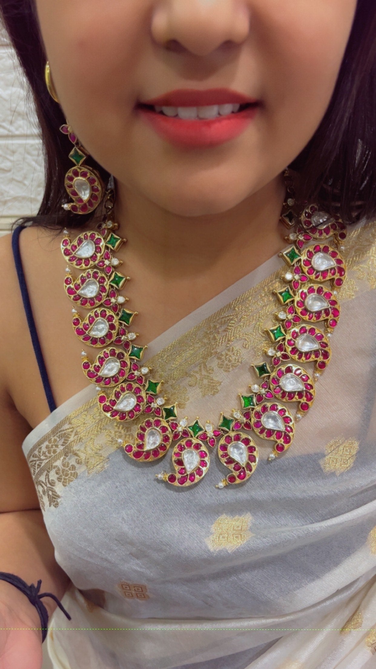 Designer 925 Silver Mango Mala Necklace Jewelry