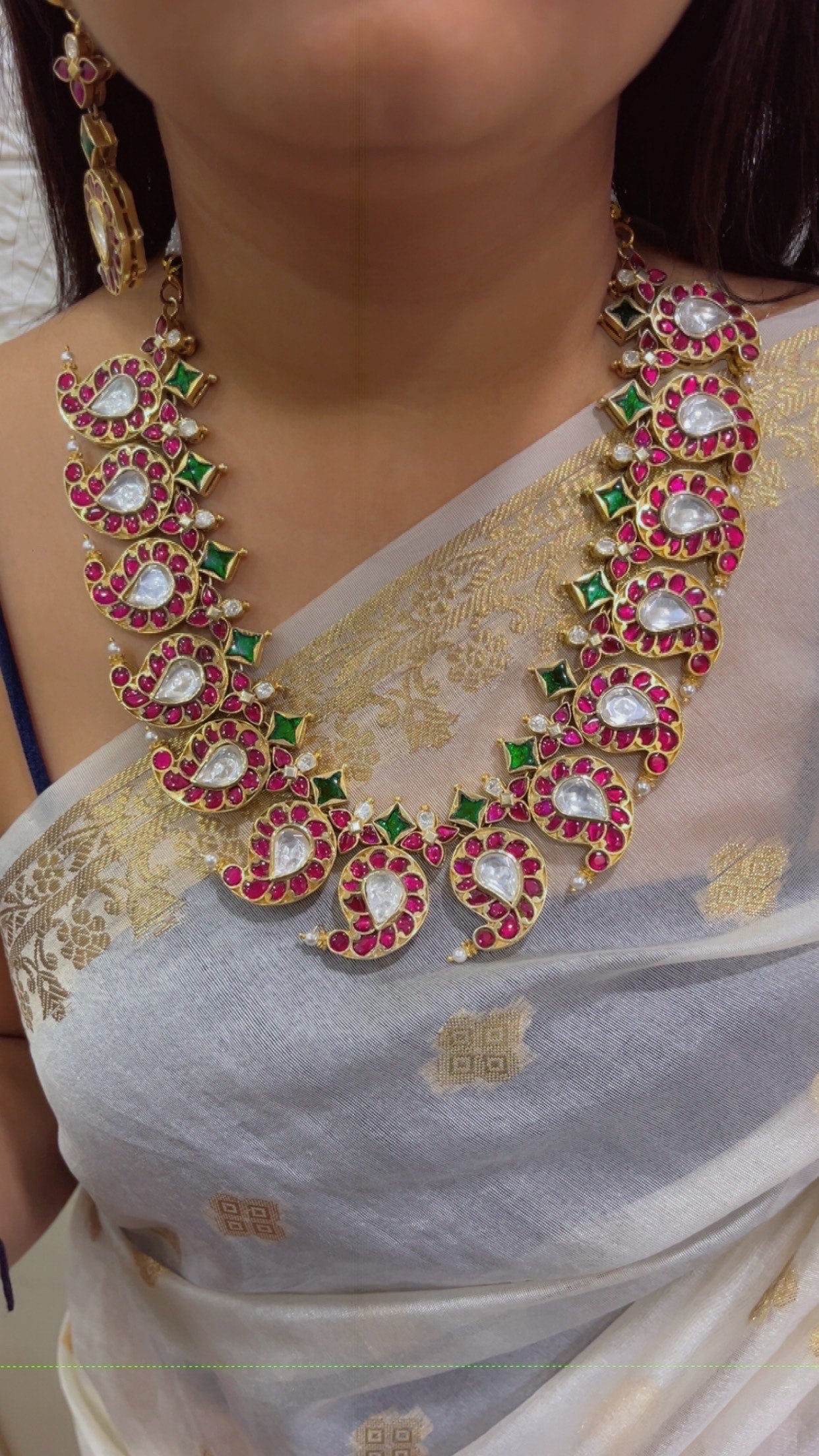 Designer 925 Silver Mango Mala Necklace Jewelry