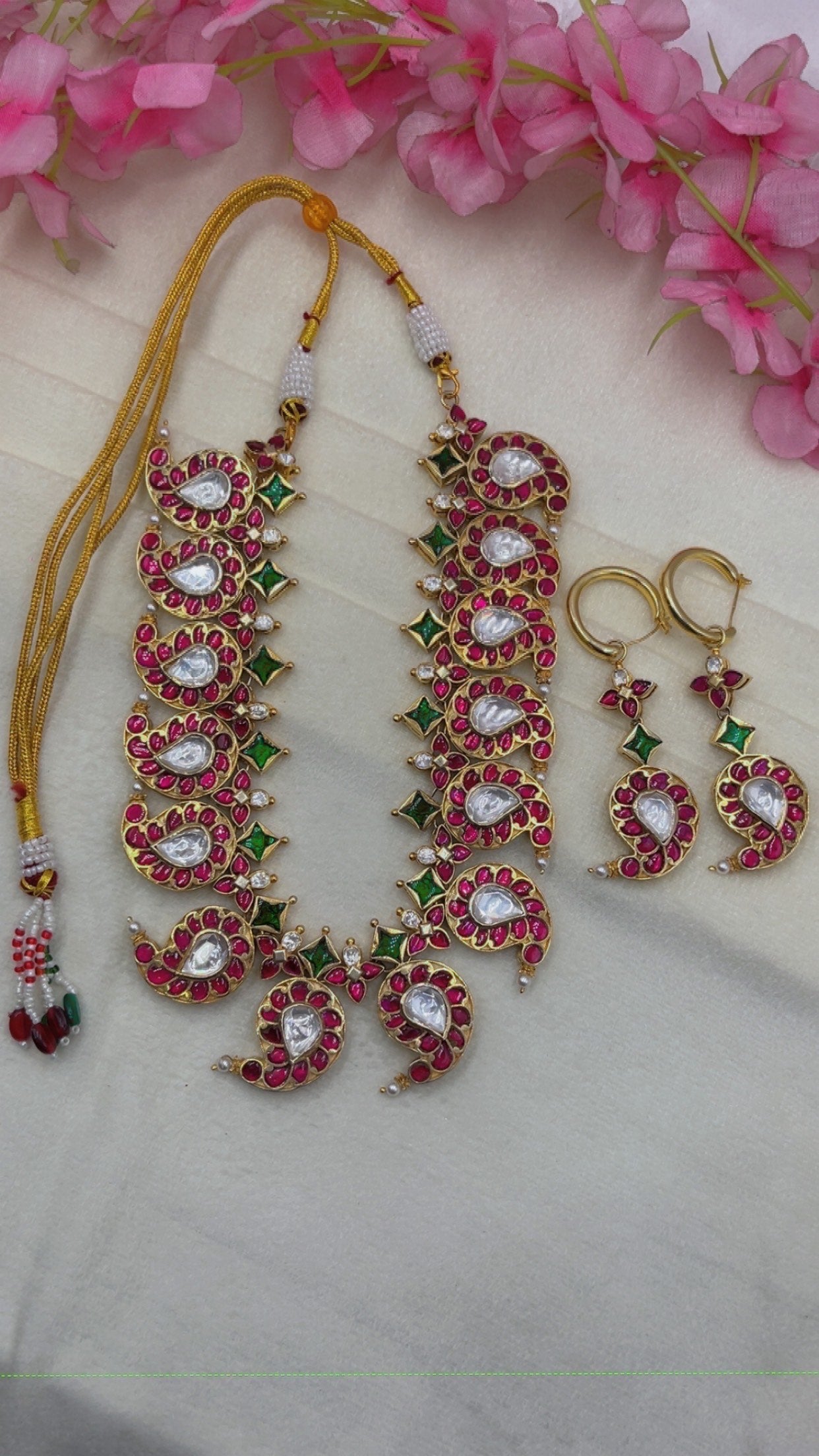 Designer 925 Silver Mango Mala Necklace Jewelry