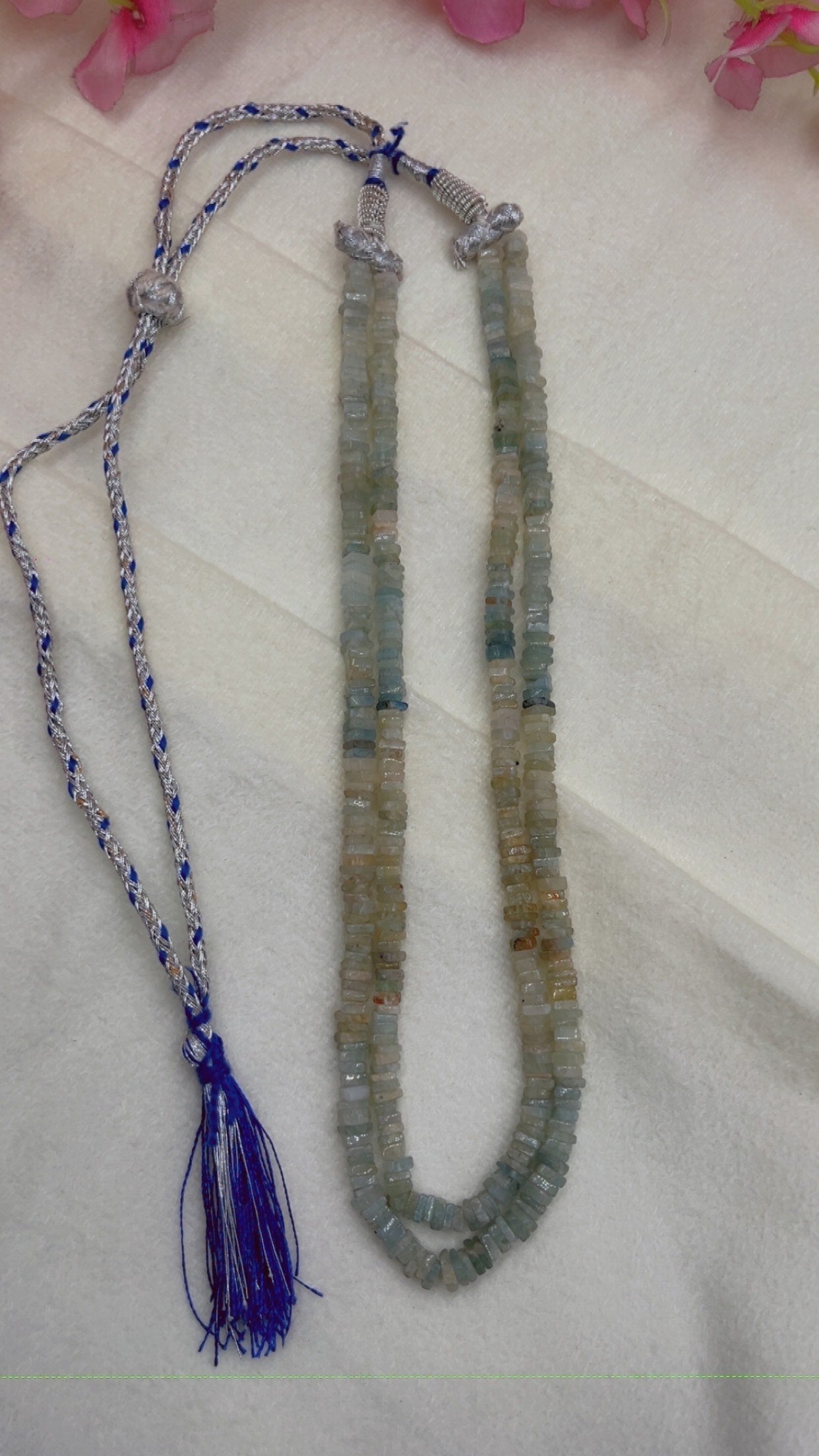 Natural Multi Fluorite Gemstone Beads Necklace Jewelry QC1