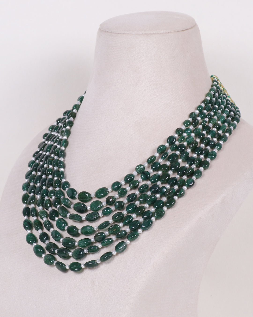 Natural Green Aventurine Gemstone Beads Necklace Jewelry