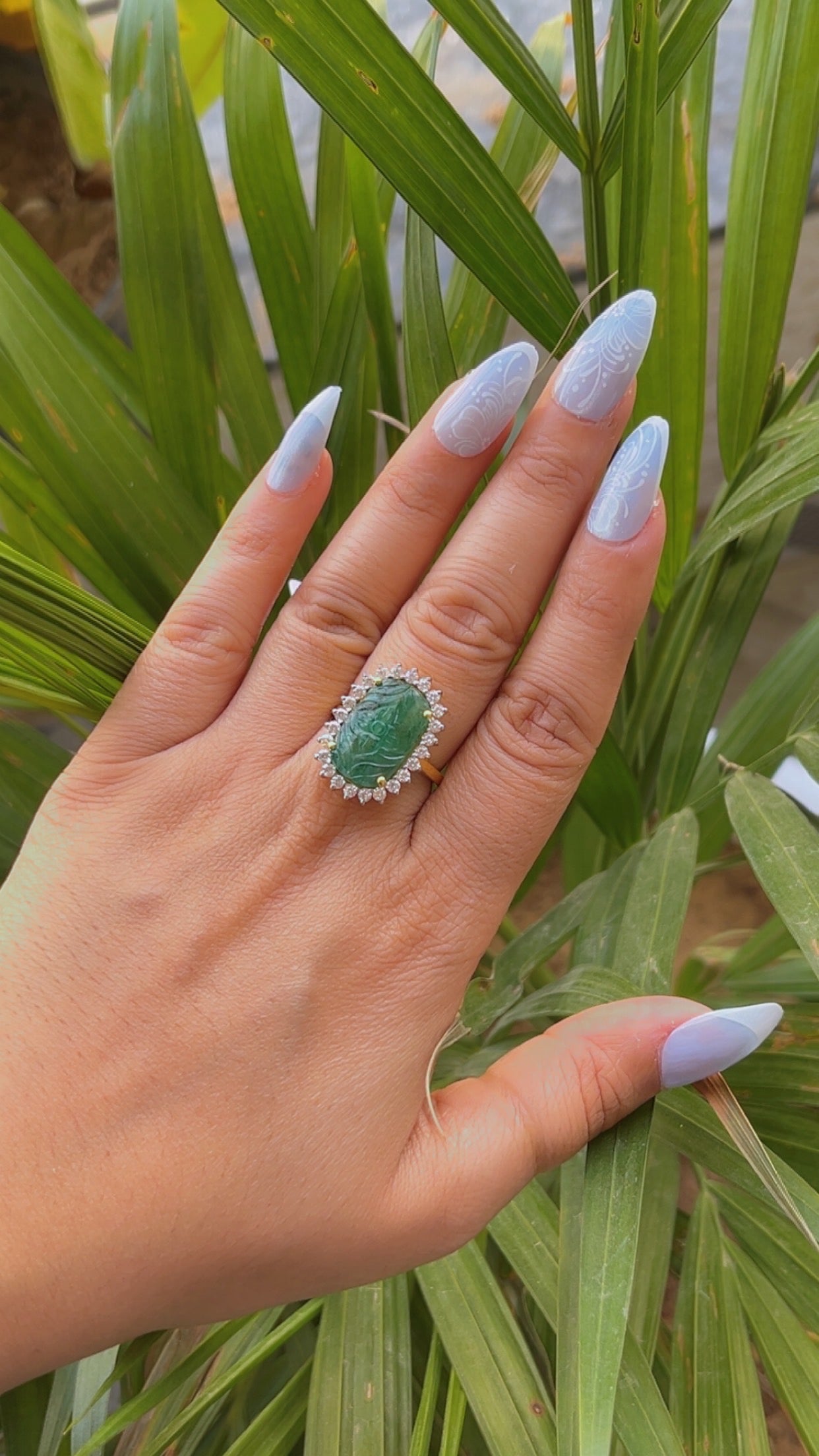Designer 925 Silver Emerald Ring – Raj Gems