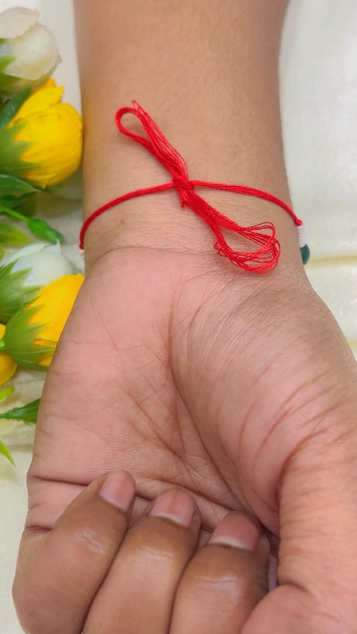 Natural Gemstone Rakhis for Health & Wealth – Pack of 5