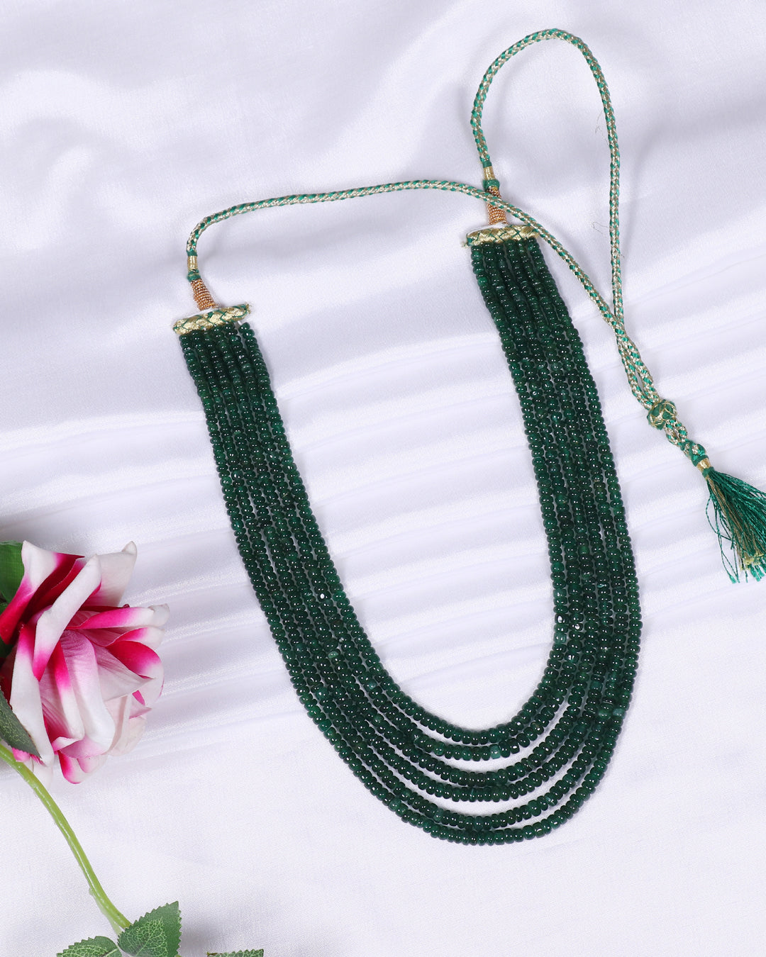 Natural Aventurine Gemstone Beads Necklace Jewelry