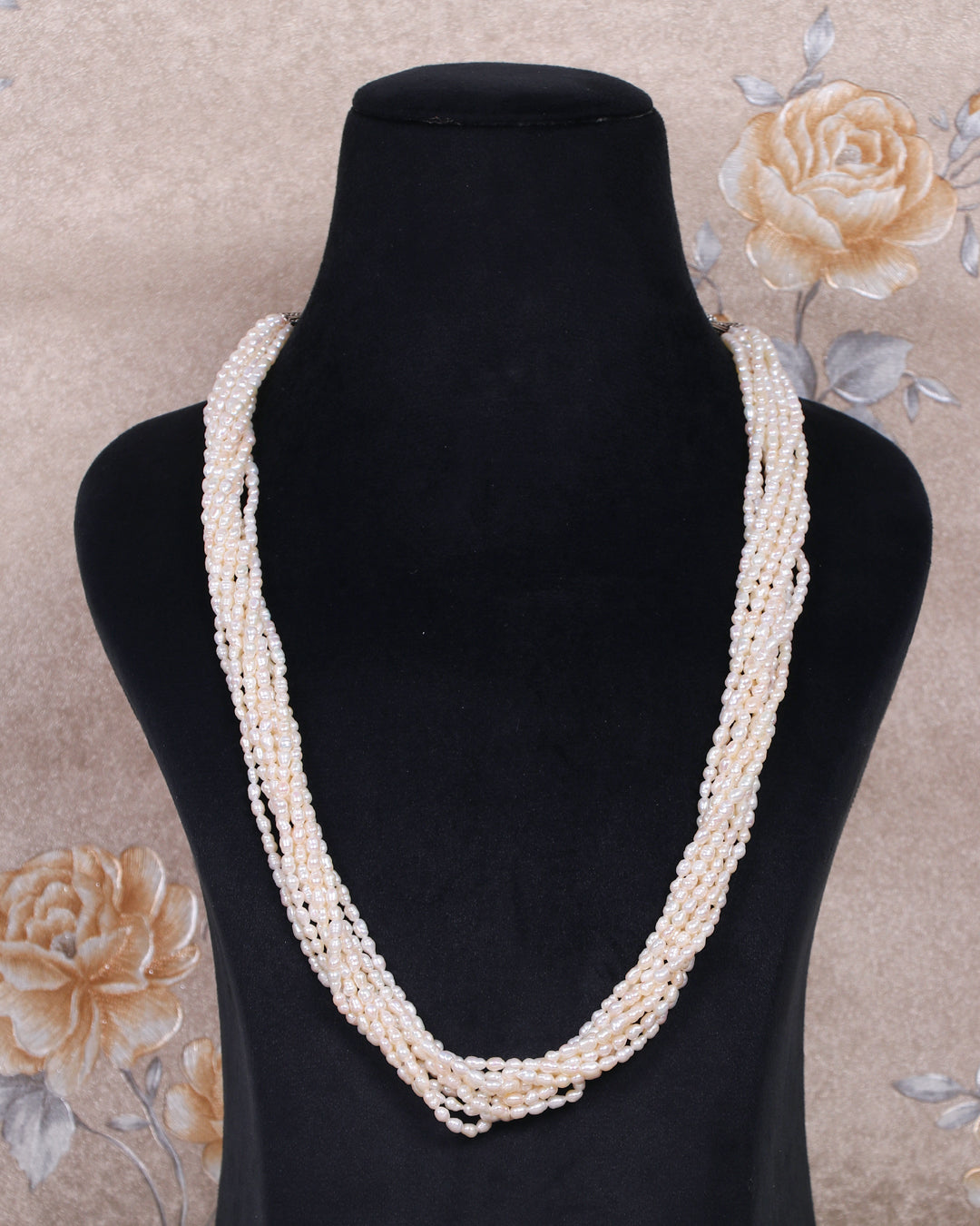 Natural Freshwater Pearl Gemstone Beads Necklace 9 Line Jewelry