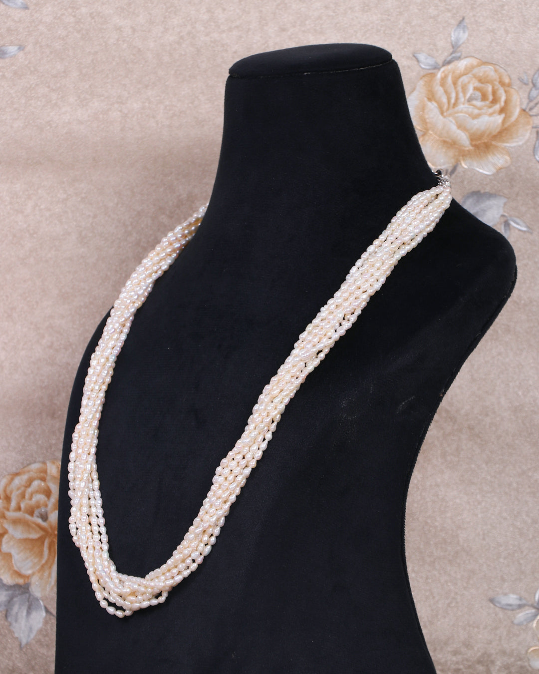 Natural Freshwater Pearl Gemstone Beads Necklace 9 Line Jewelry
