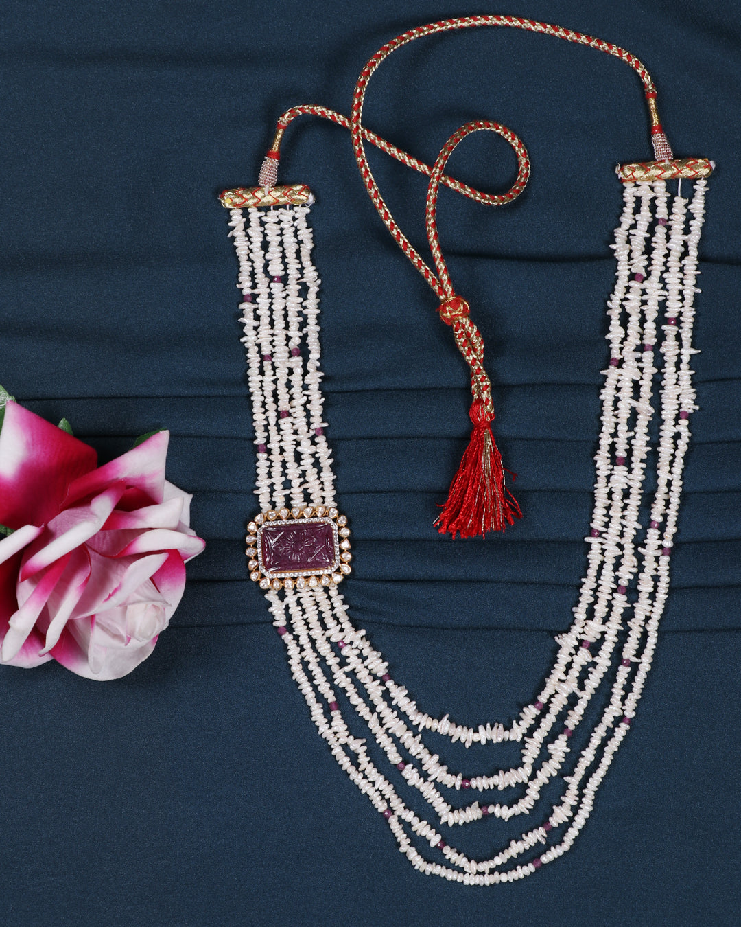 925 Silver Ruby Gemstone Necklace Jewelry