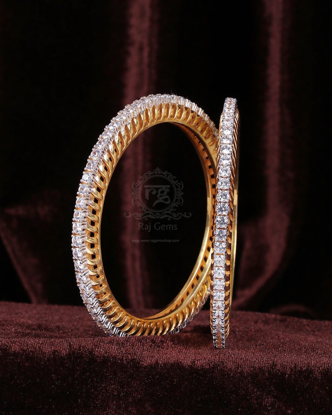 925 Silver Moissanite Bangle