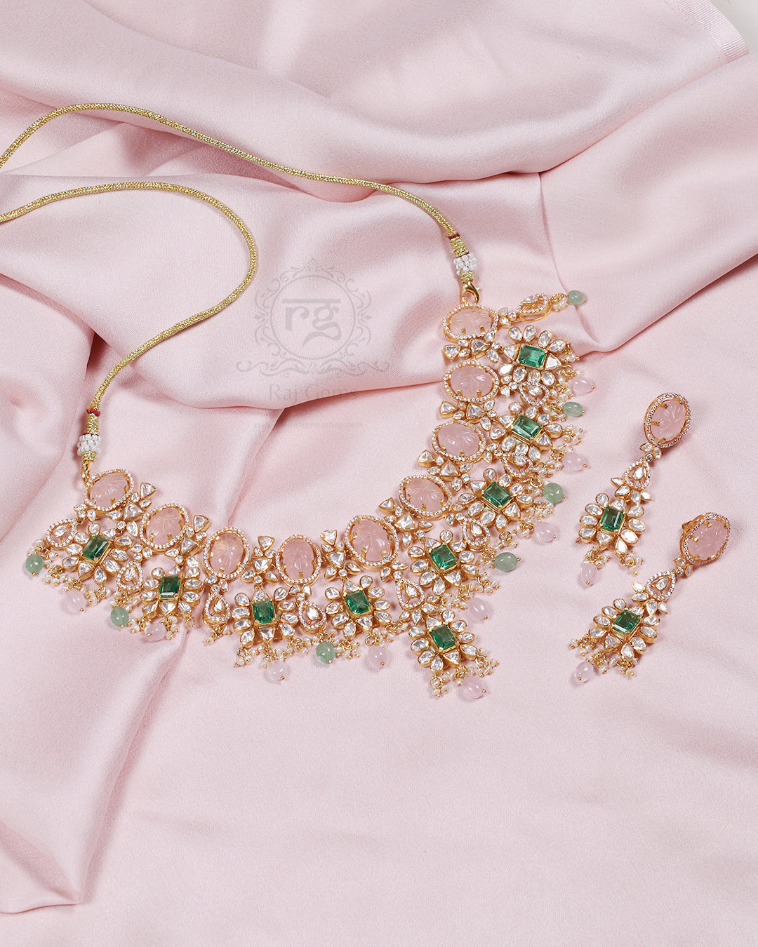 925 silver Moissanite Pink Necklace jewelry