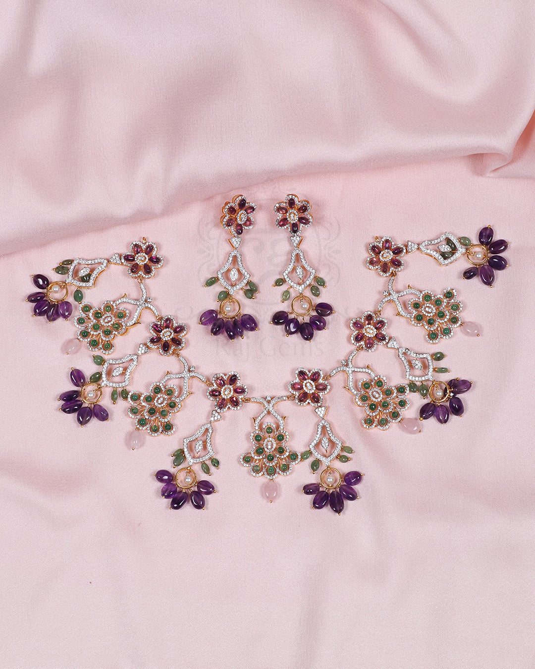 925 Silver Multi Color Necklace Jewelry