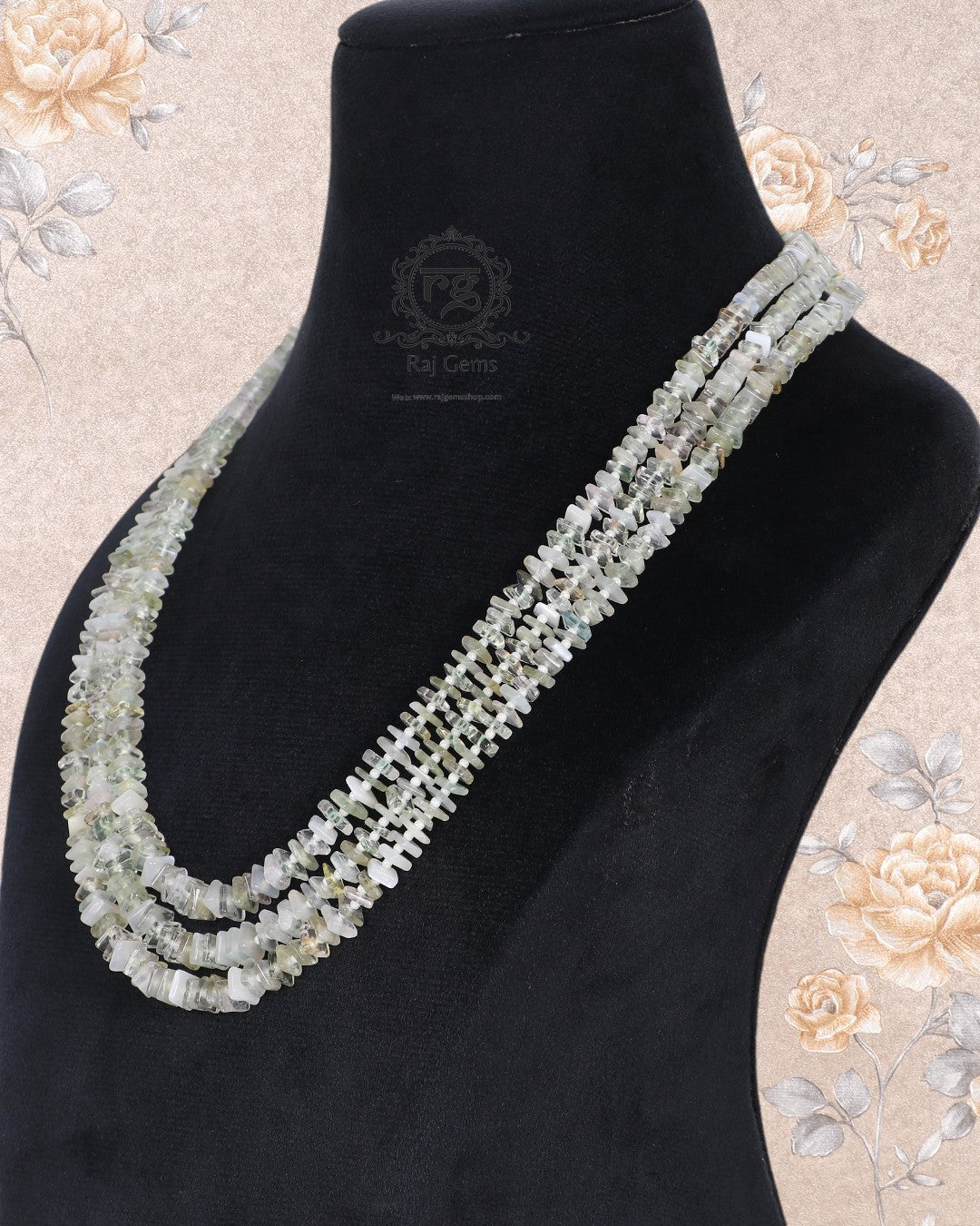 Natural Fluorite Gemstone Beads Necklace Jewelry