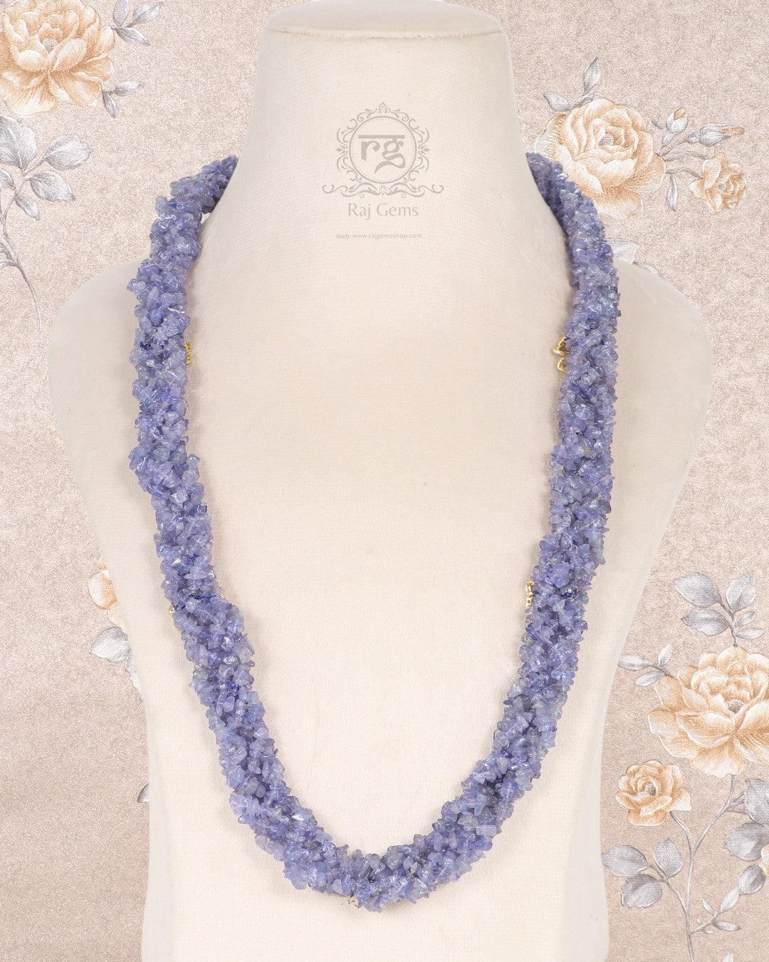 Natural Tanzanite Gemstone Necklace Jewelry