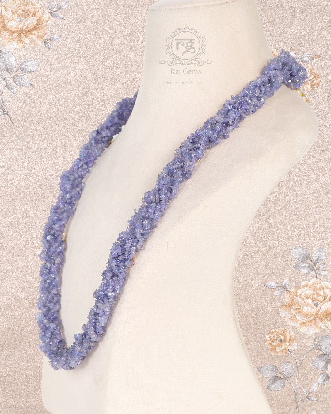 Natural Tanzanite Gemstone Necklace Jewelry