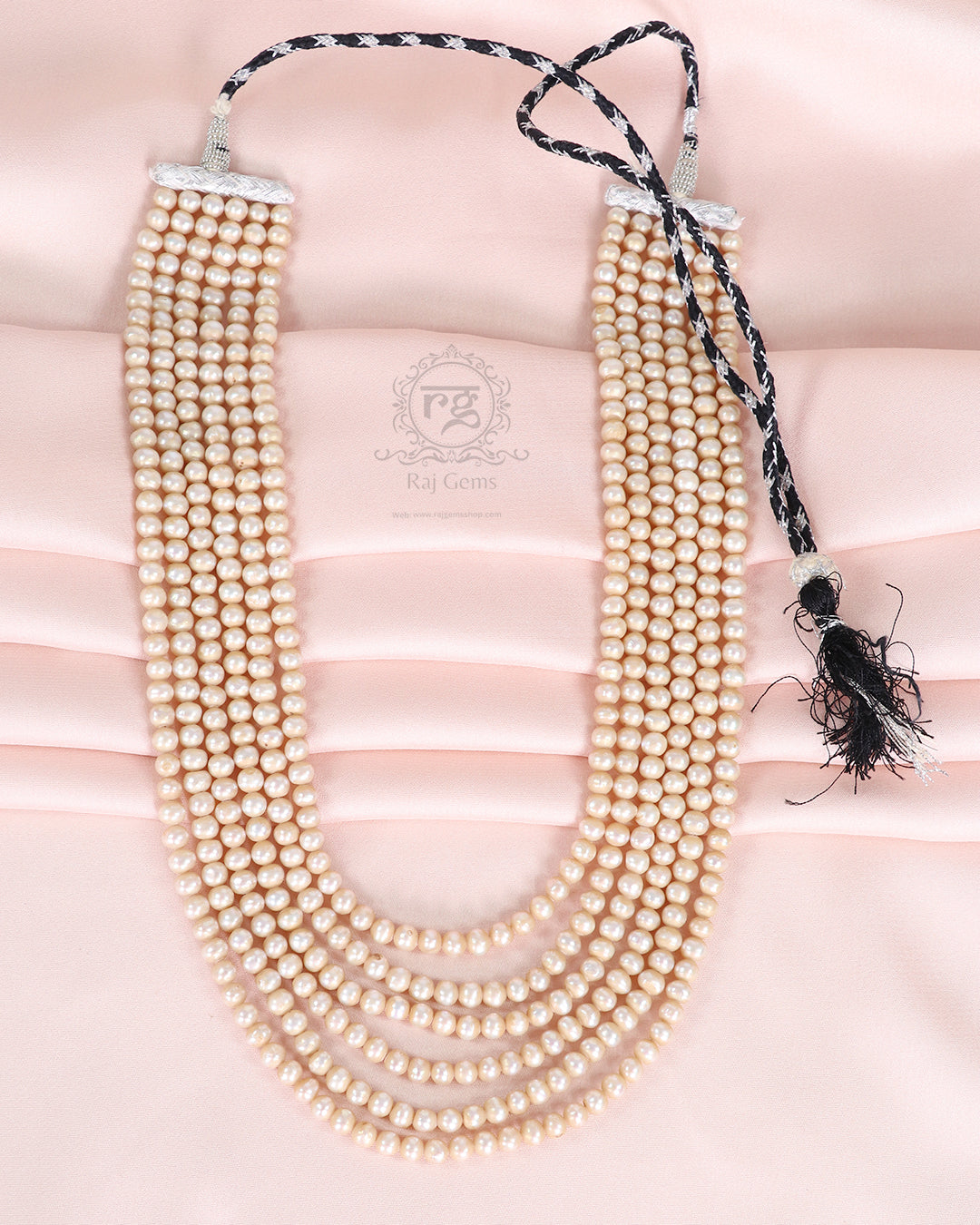 Natural Golden Freshwater Pearls Gemstone Beads Necklace Jewelry