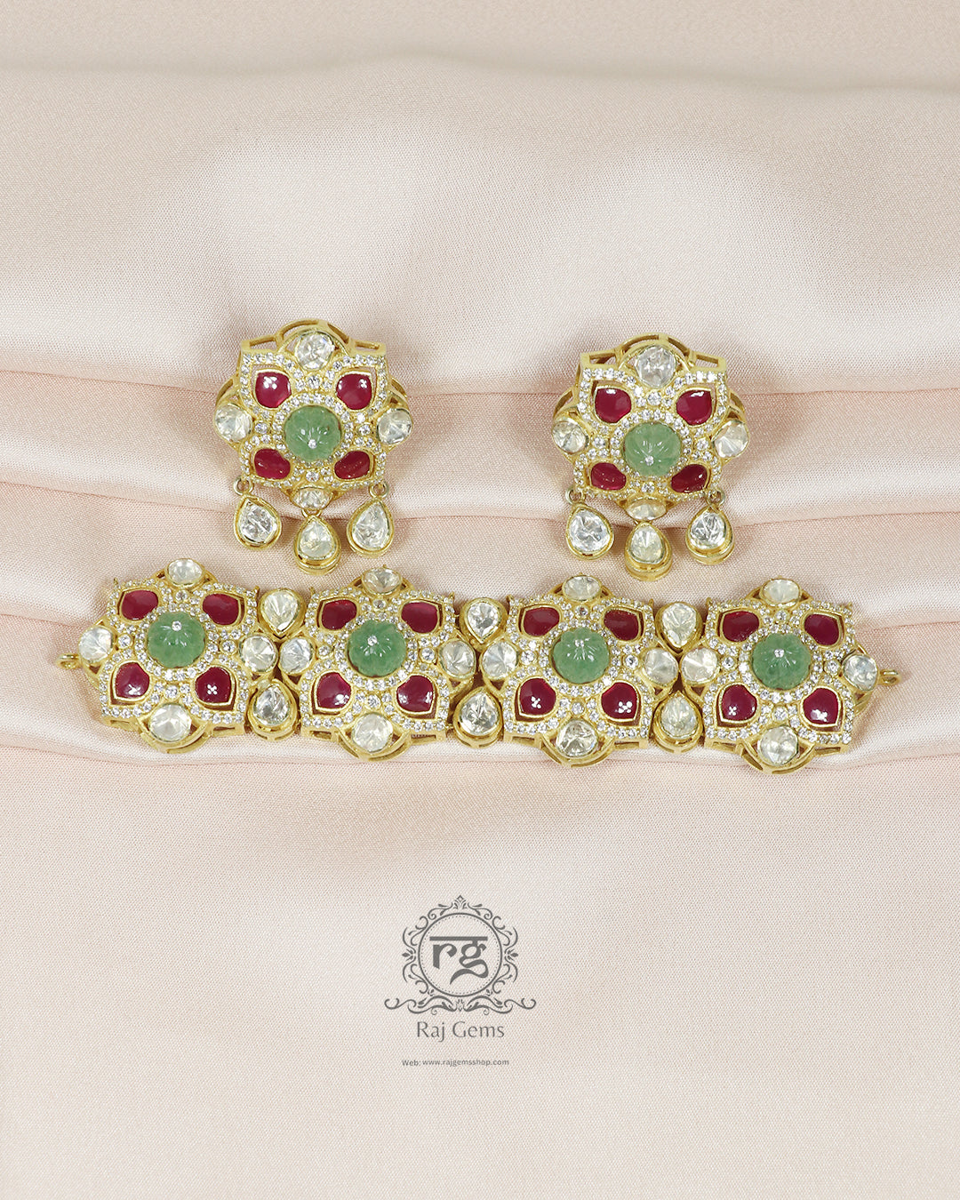 Pure Silver Designer Necklace Set