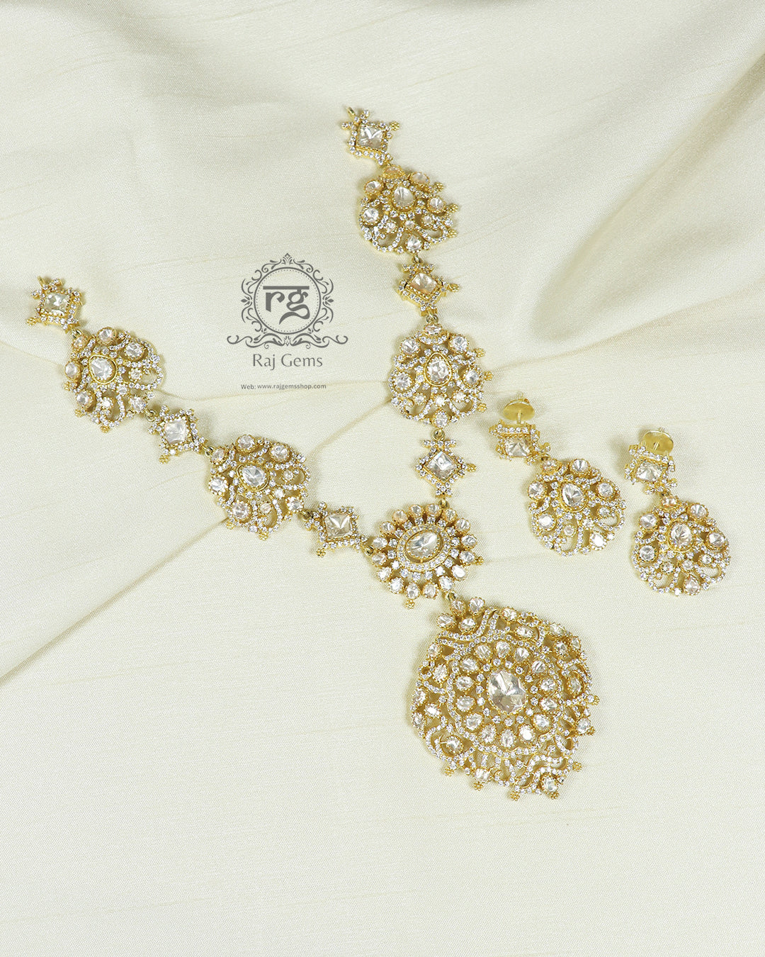 Pure Silver Designer Necklace Set