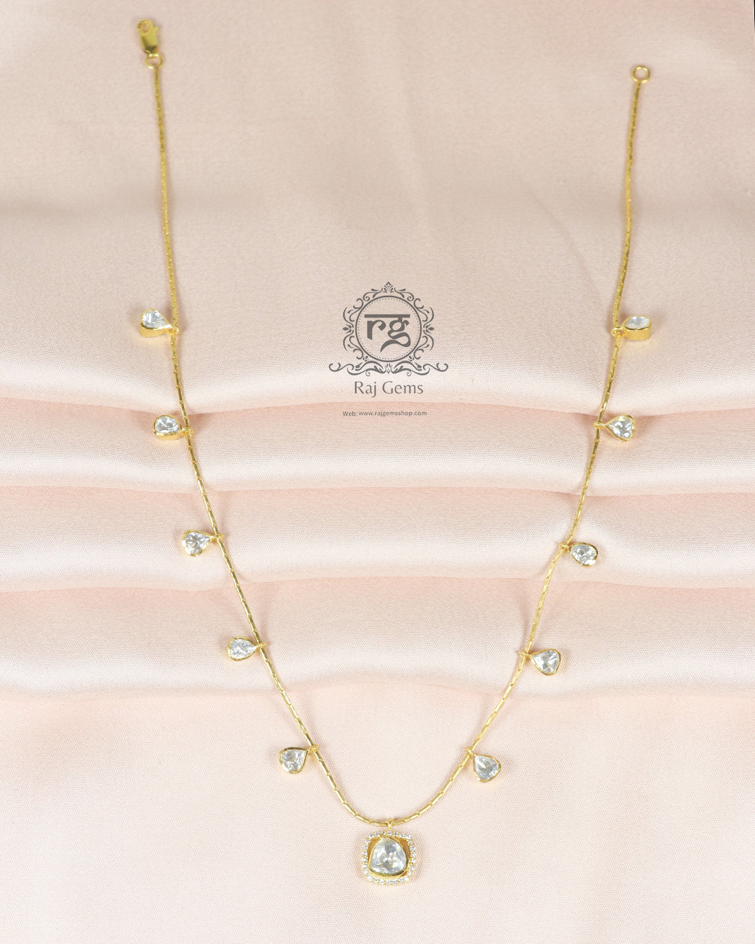 Pure white Designer Neckline