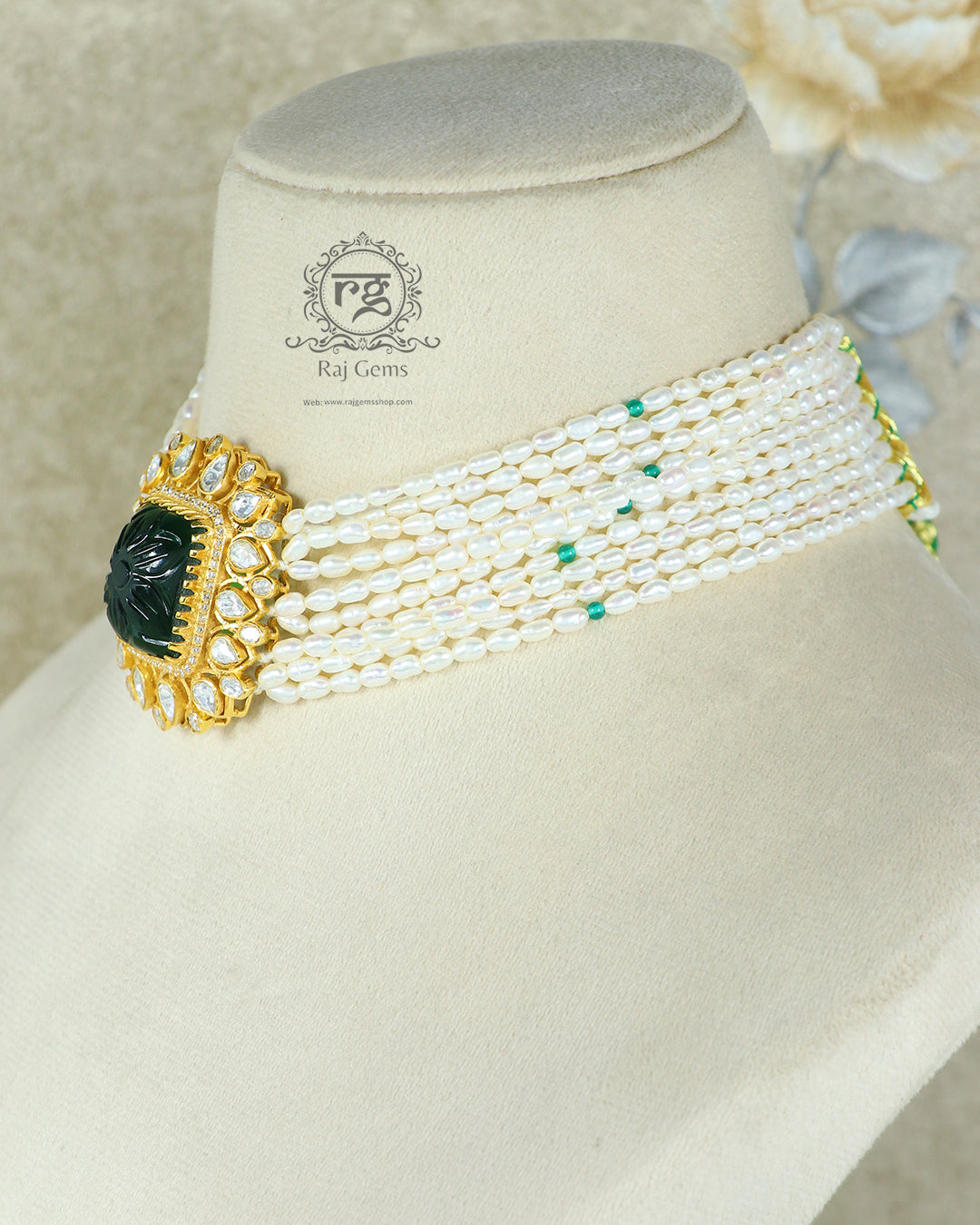 925 Silver Choker Necklace Set with Earring