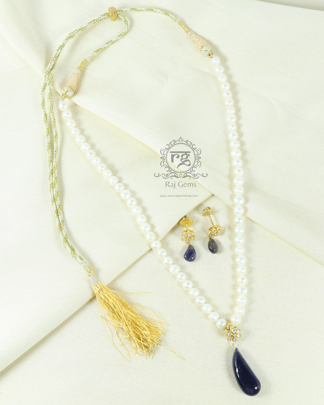 925 Silver Iolite Gemstone Necklace Jewelry