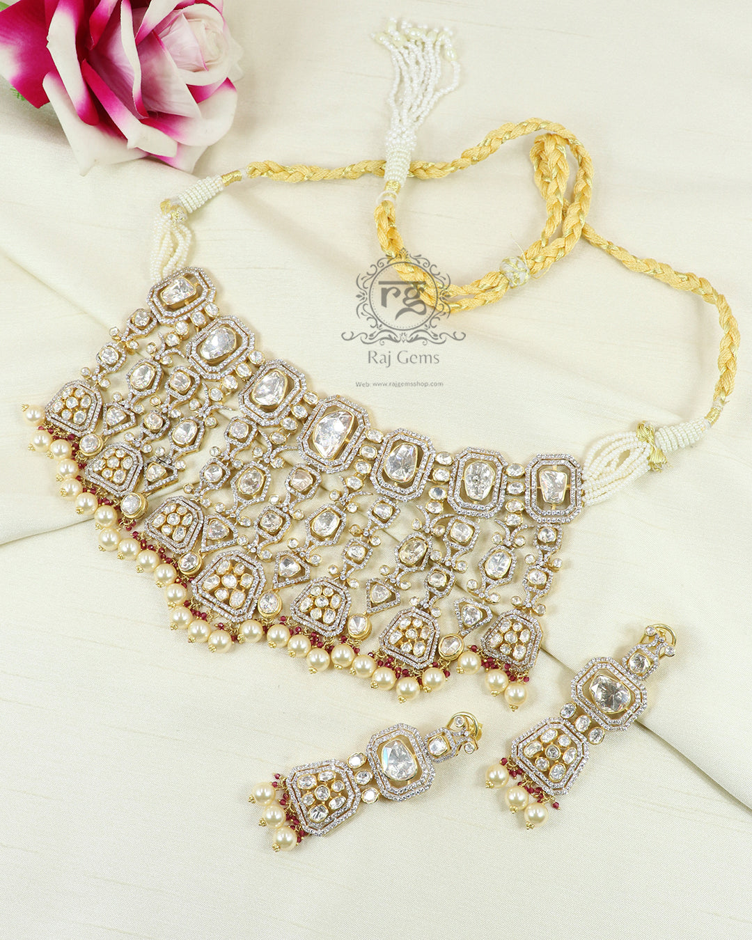 Designer 925 Pure Silver Necklace Jewellery