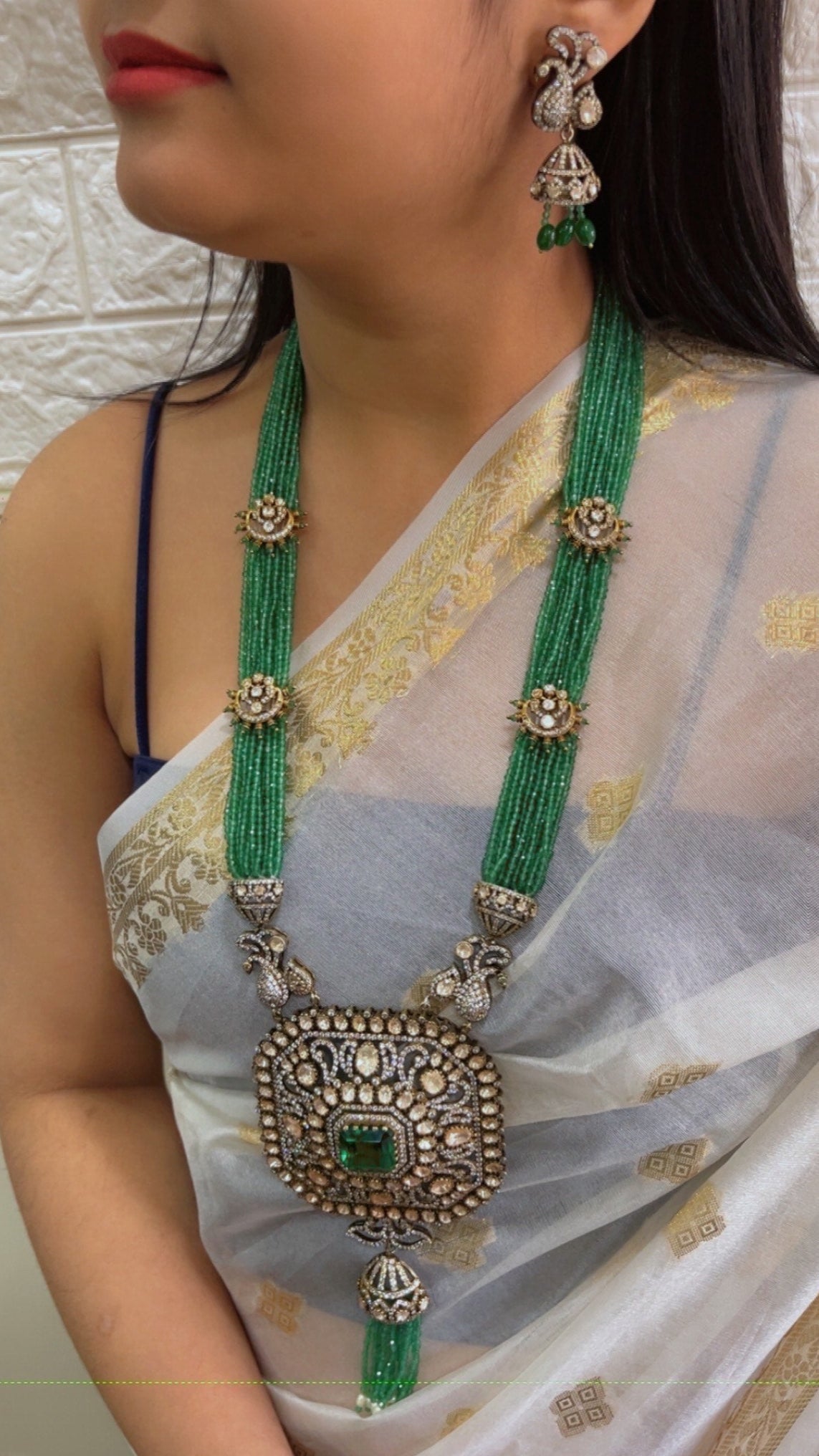 Pure Silver Designer Necklace Set Jewelry