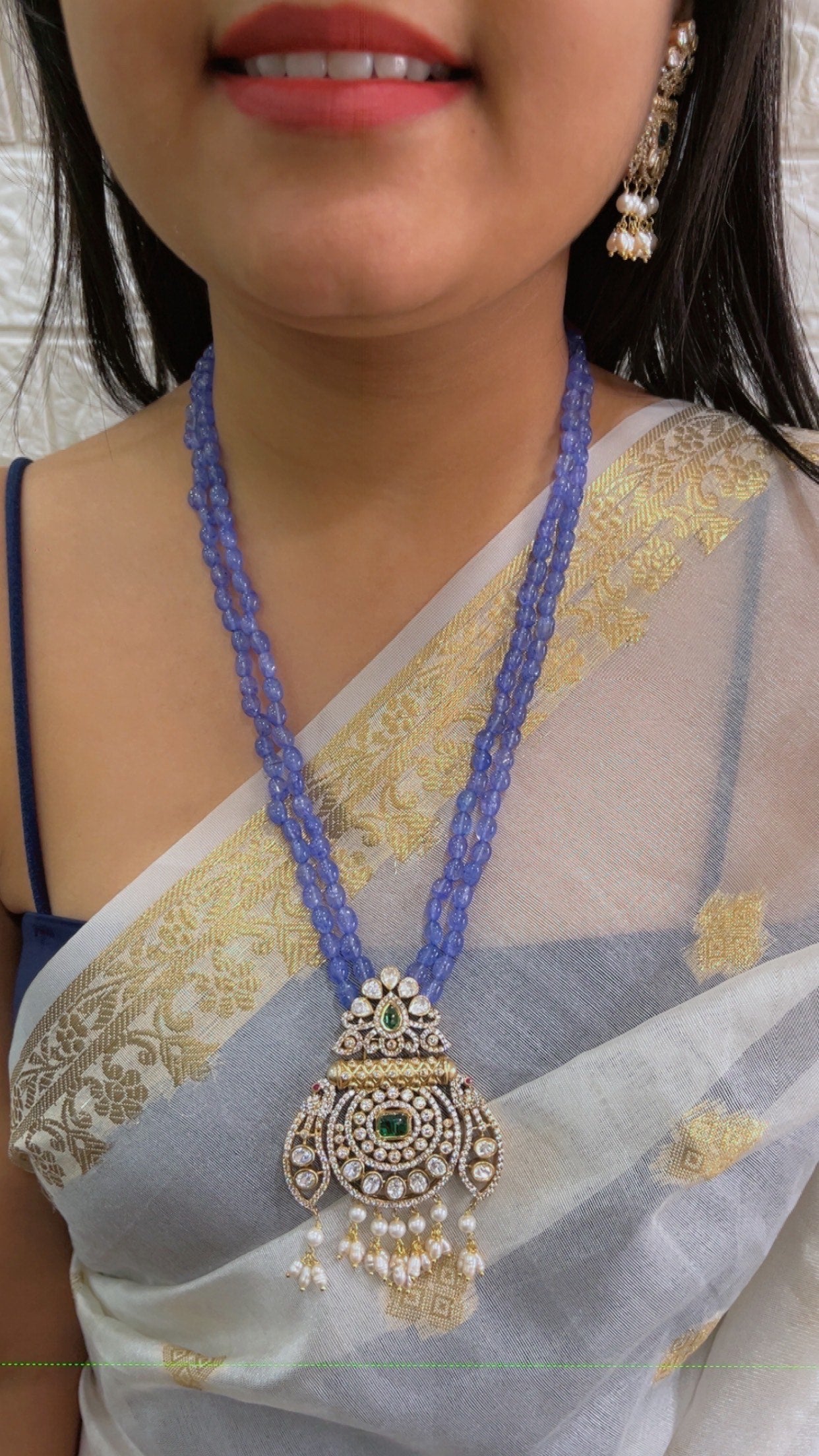 Pure Silver Designer Necklace Set Jewelry