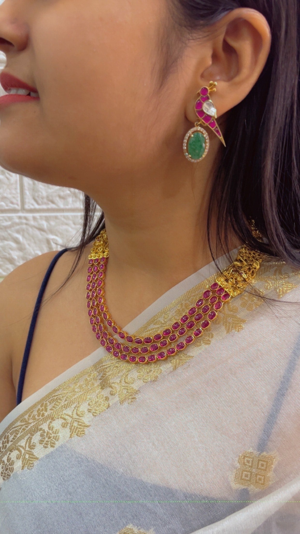 Pure Silver Designer Necklace Set Jewelry