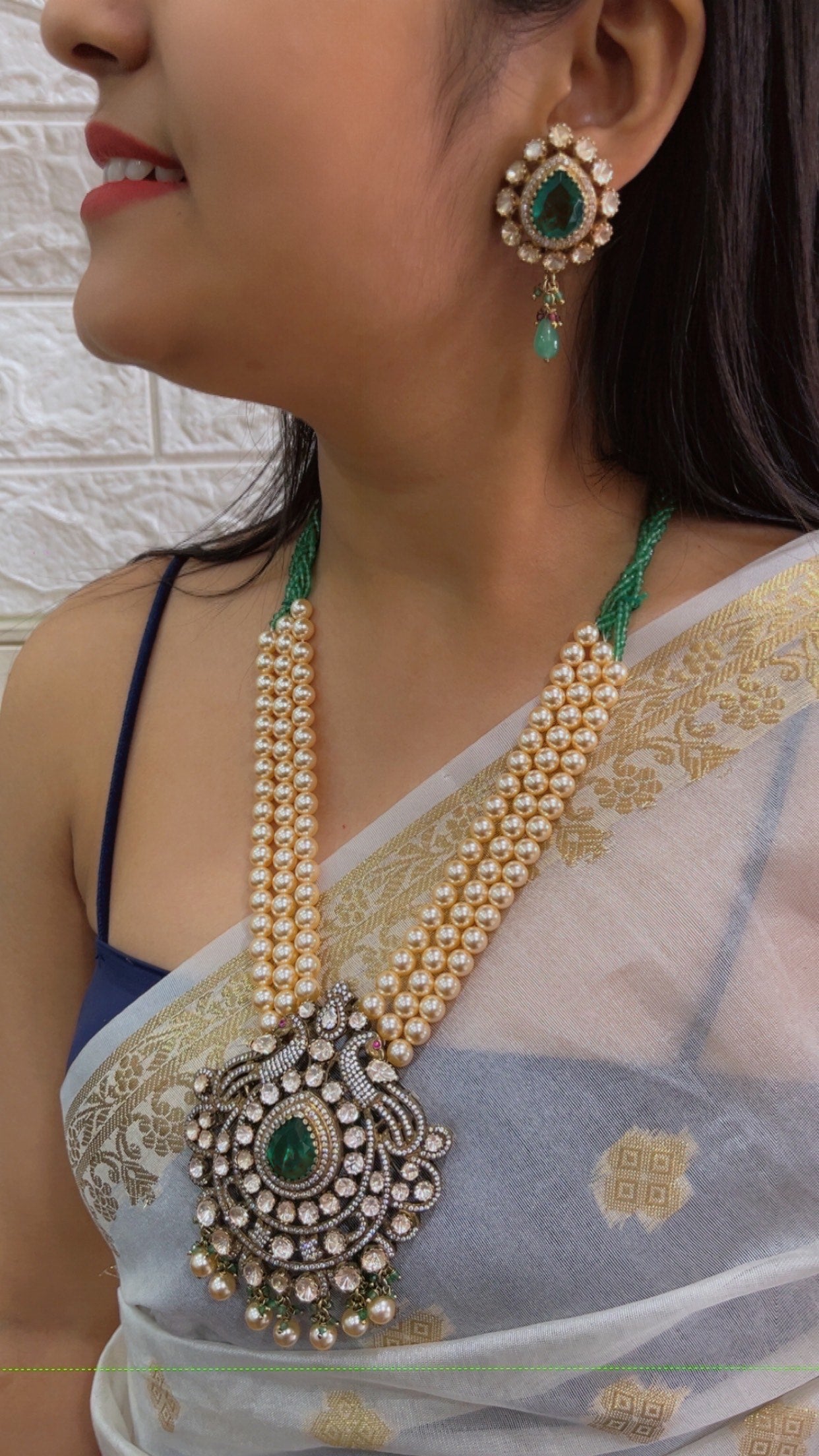 Pure Silver Designer Necklace Set Jewelry