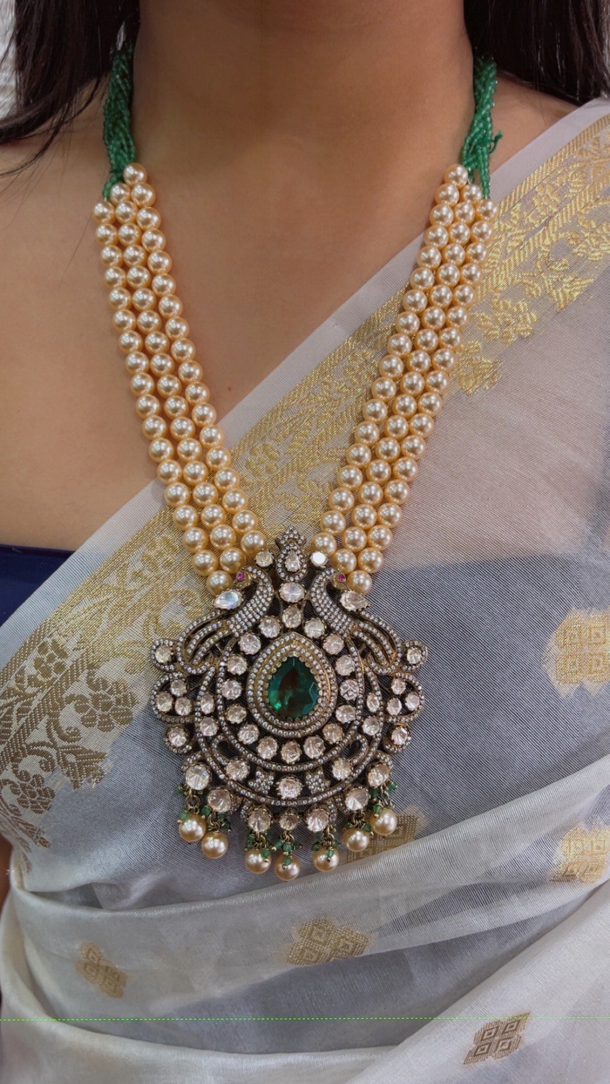 Pure Silver Designer Necklace Set Jewelry