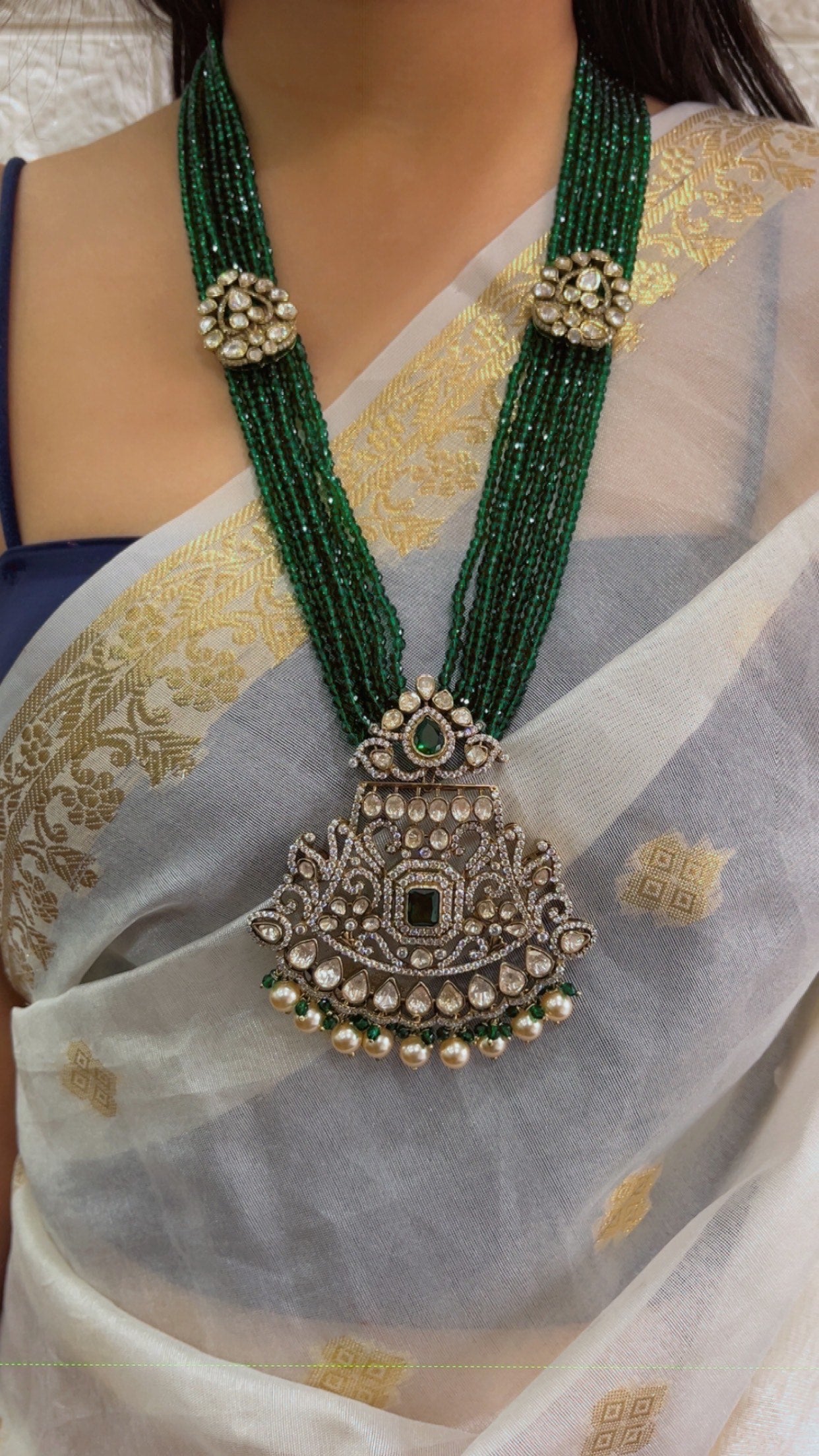 Pure Silver Designer Necklace Set Jewelry