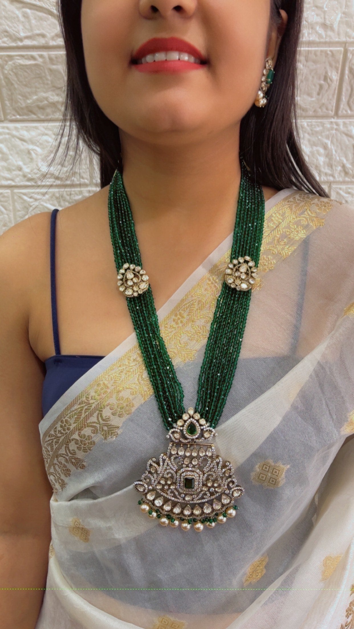 Pure Silver Designer Necklace Set Jewelry