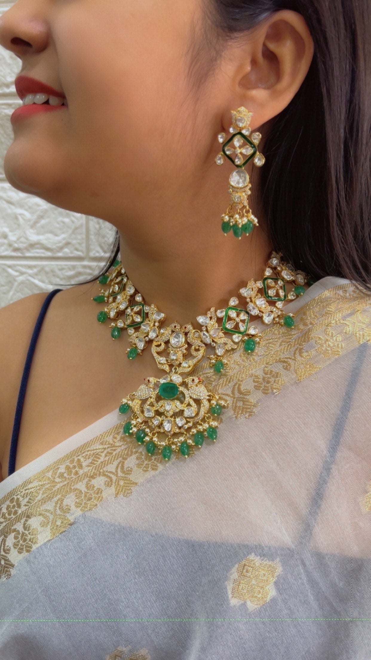 Pure Silver Designer Necklace Set Jewelry