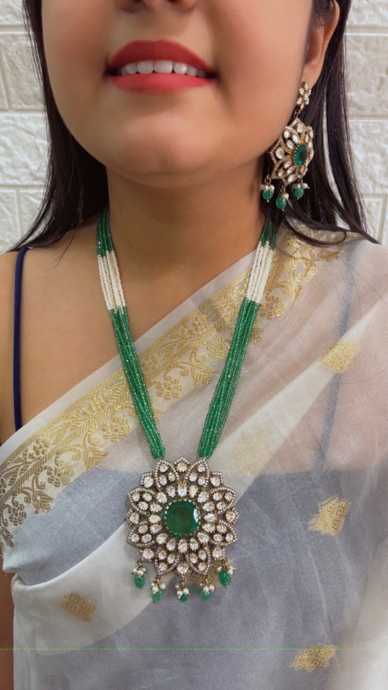 Pure Silver Designer Necklace Set Jewelry