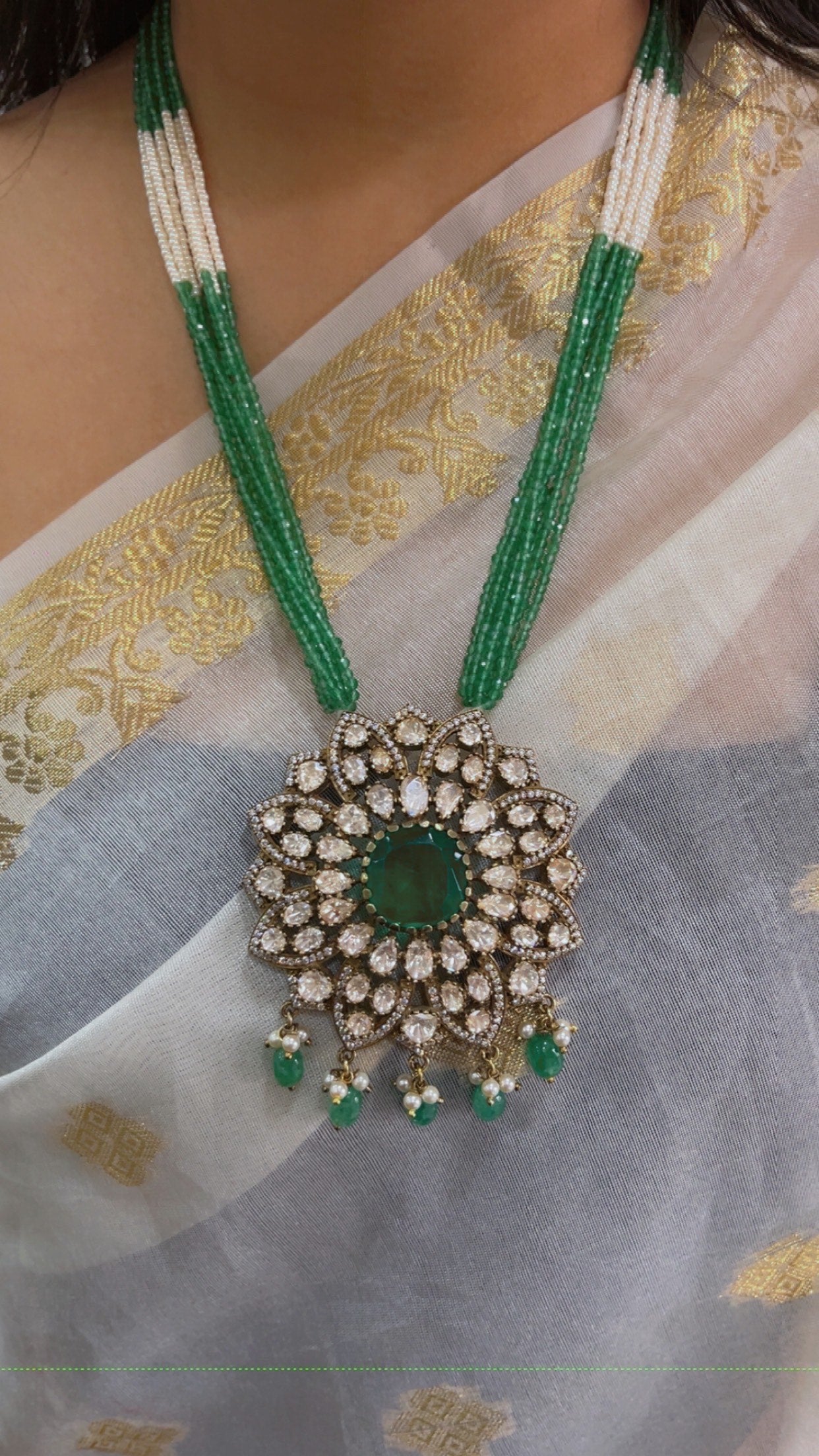 Pure Silver Designer Necklace Set Jewelry