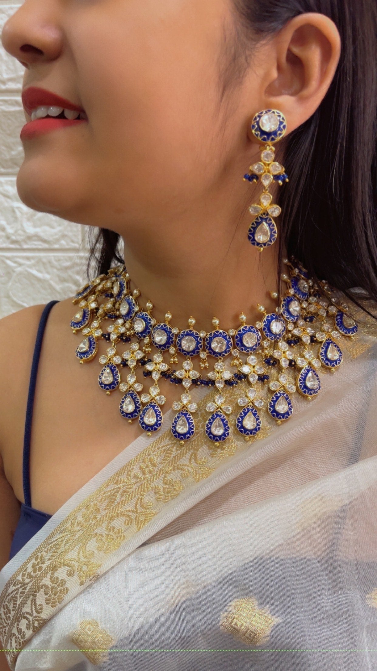 Pure Silver Designer Necklace Set Jewelry