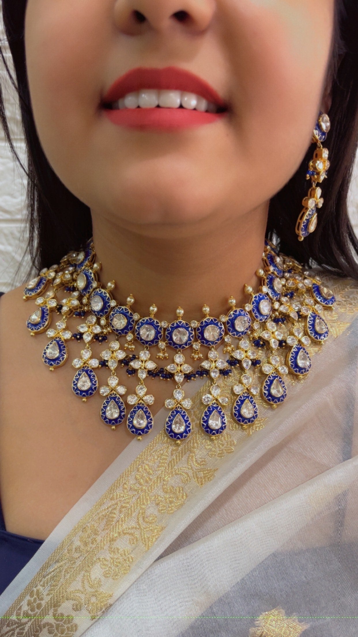 Pure Silver Designer Necklace Set Jewelry