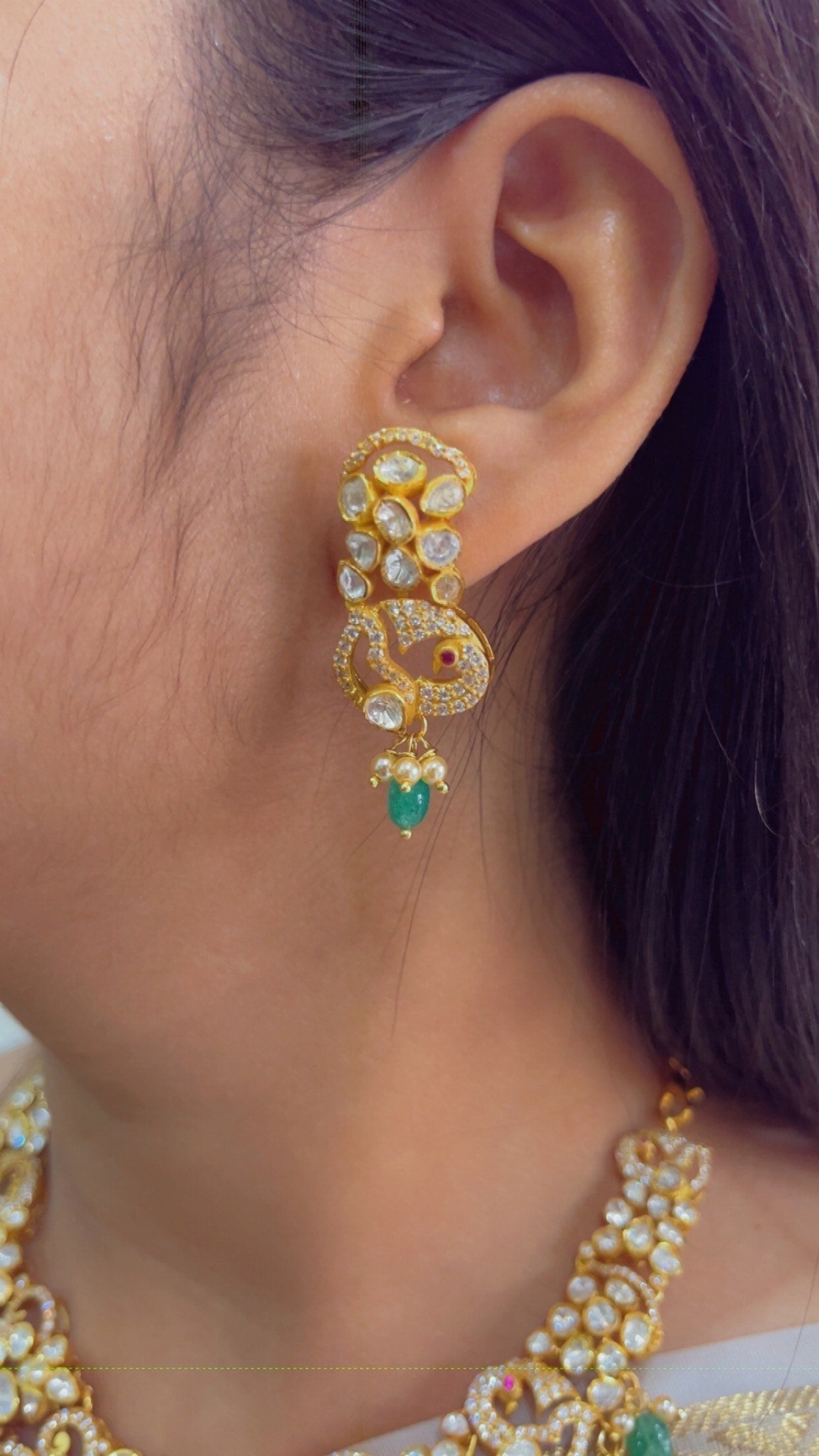 Pure Silver  Designer Choker Necklace Set Jewelry