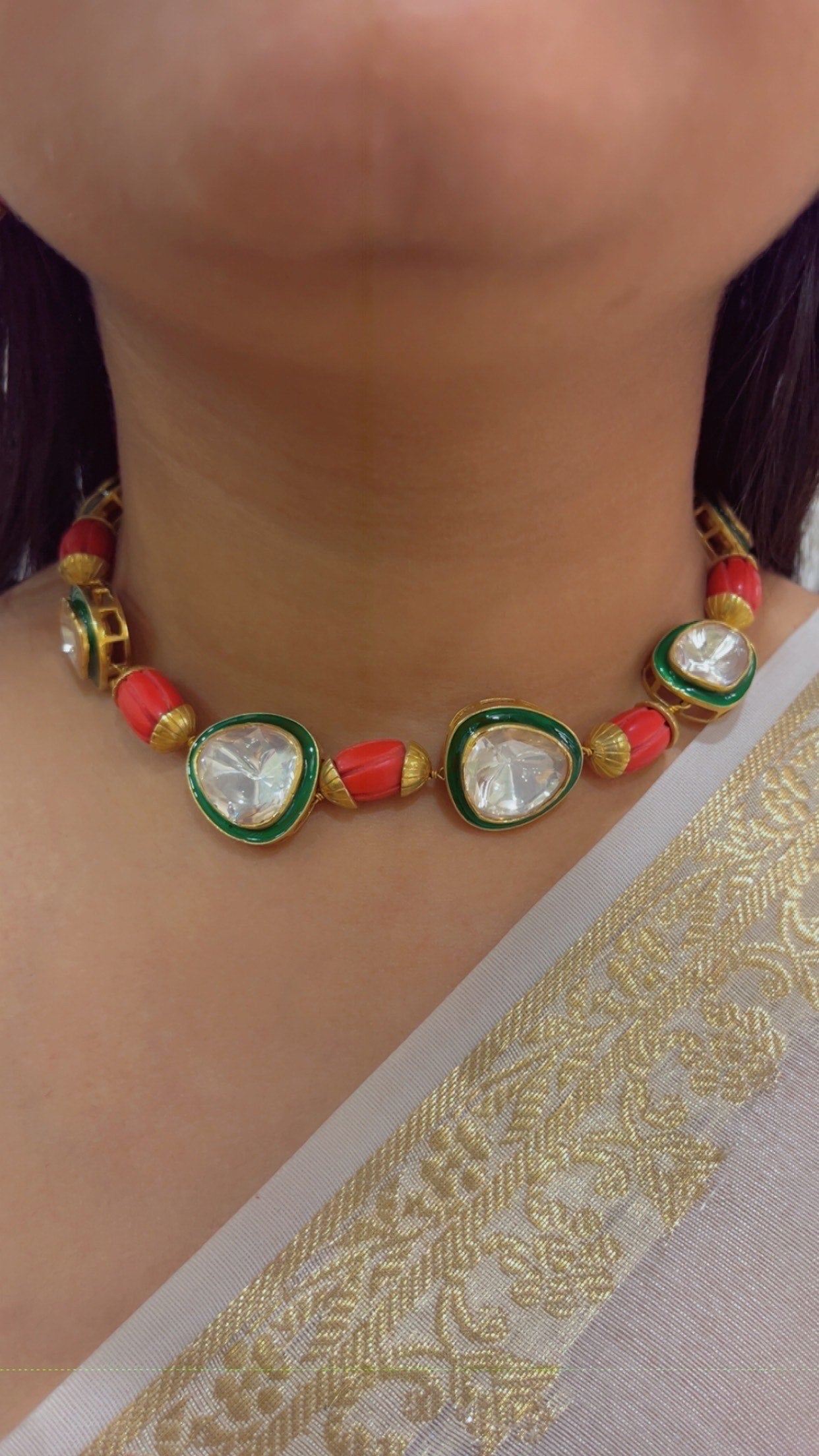 Pure Silver Designer Choker  Necklace Jewelry