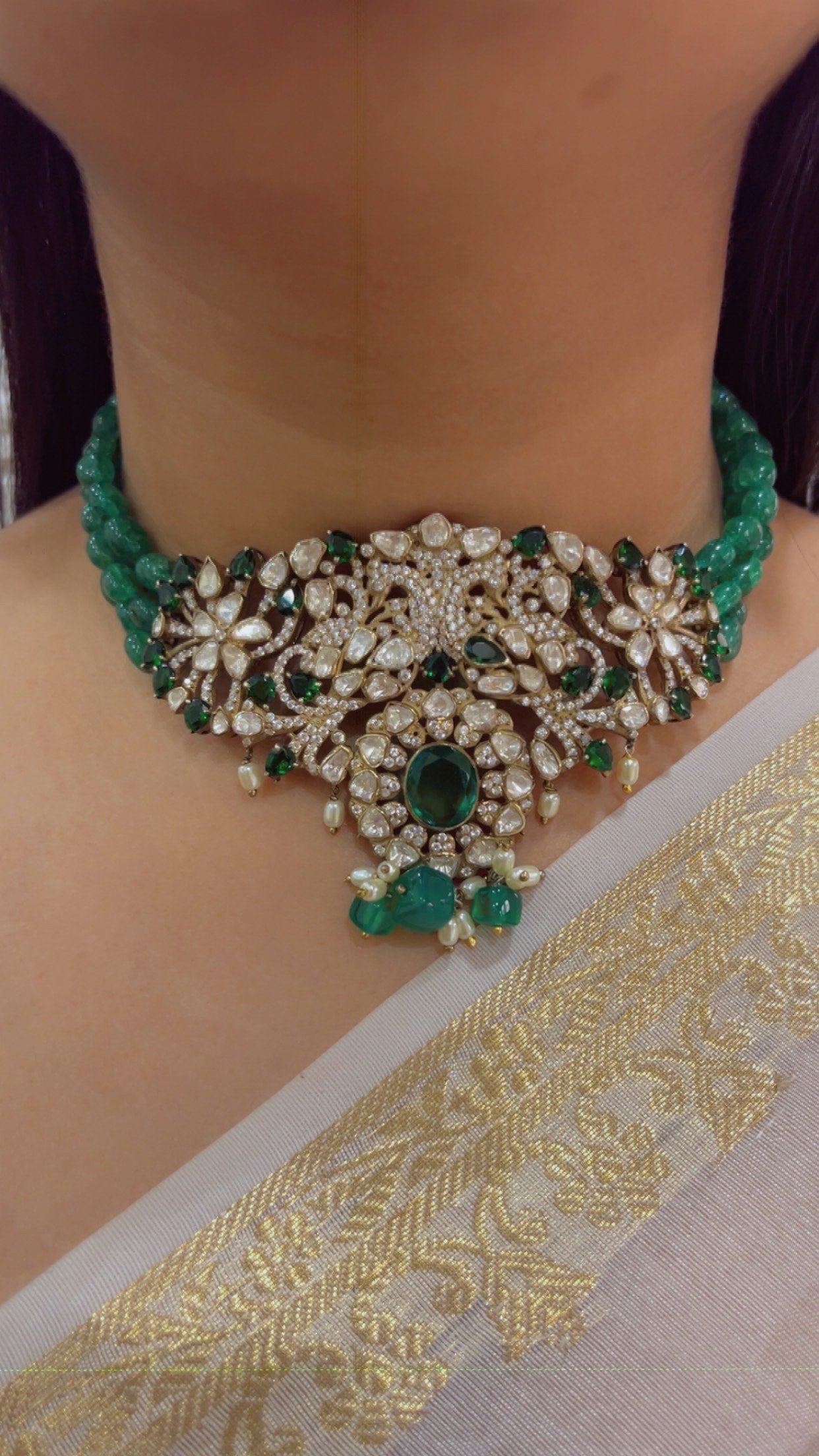 Pure Silver Designer Choker Necklace Jewelry