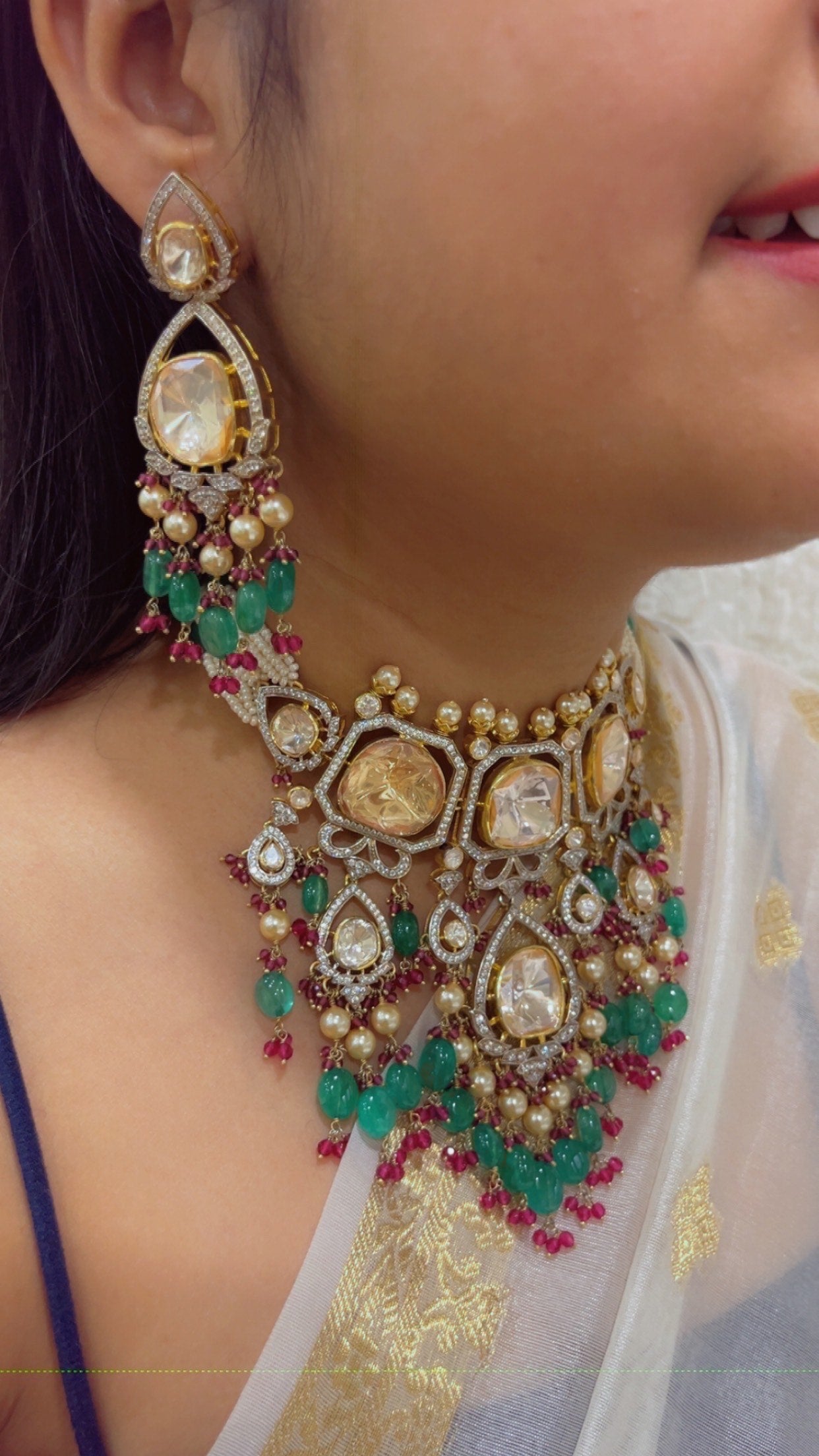 Designer 925 Silver Choker Necklace Jewelry