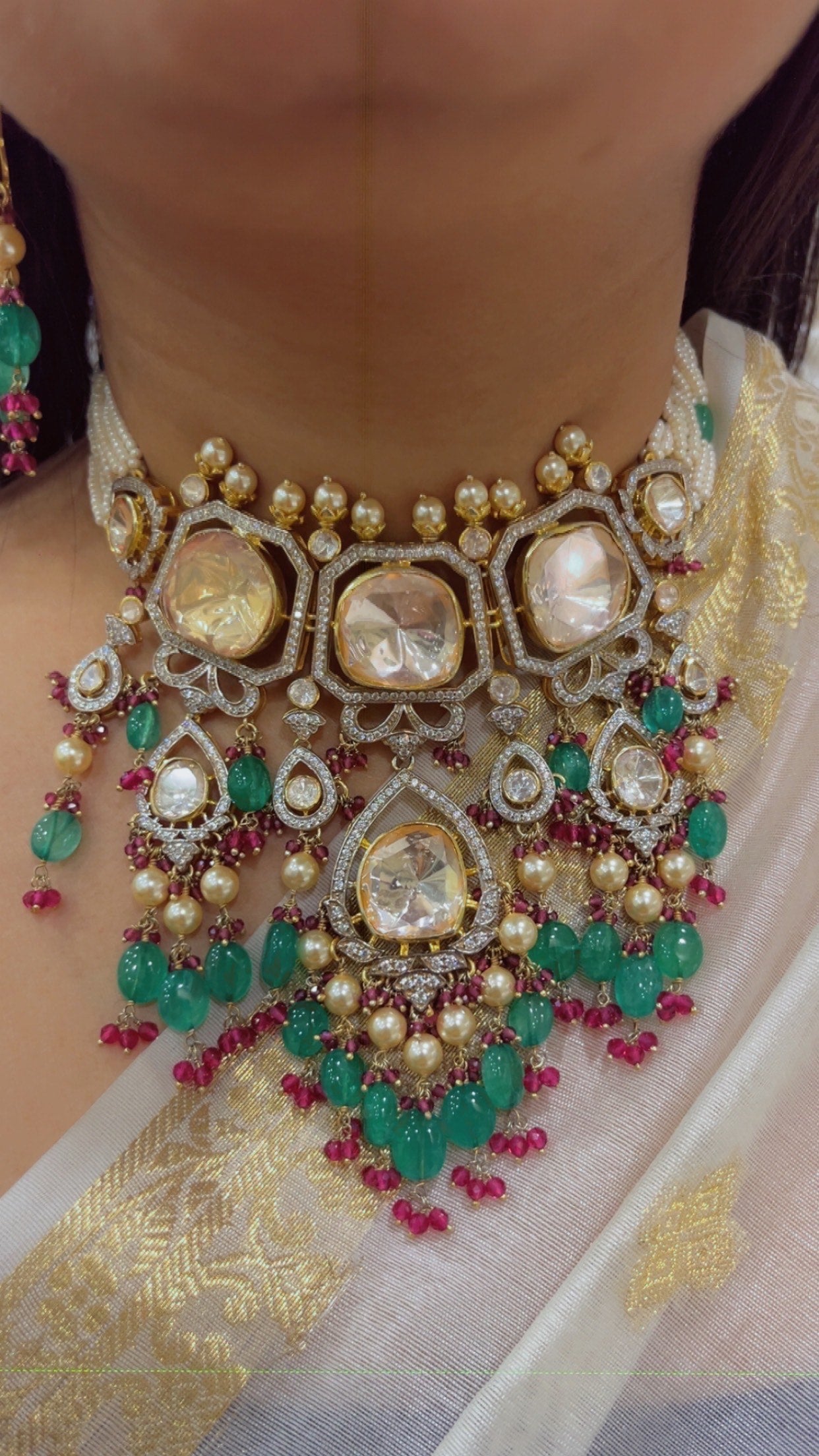 Designer 925 Silver Choker Necklace Jewelry