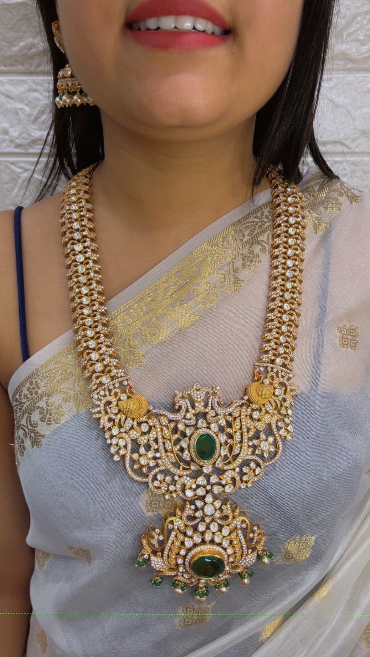 Designer 925 Silver Bridal Necklace Jewelry