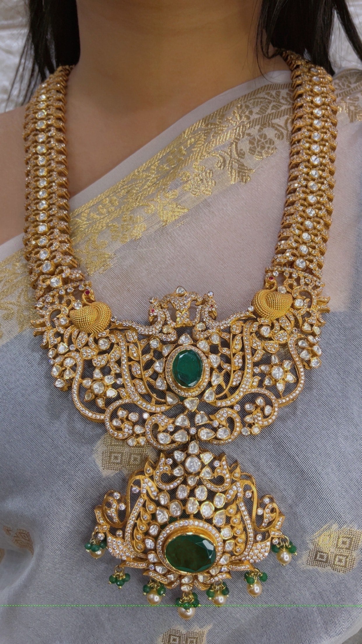 Designer 925 Silver Bridal Necklace Jewelry