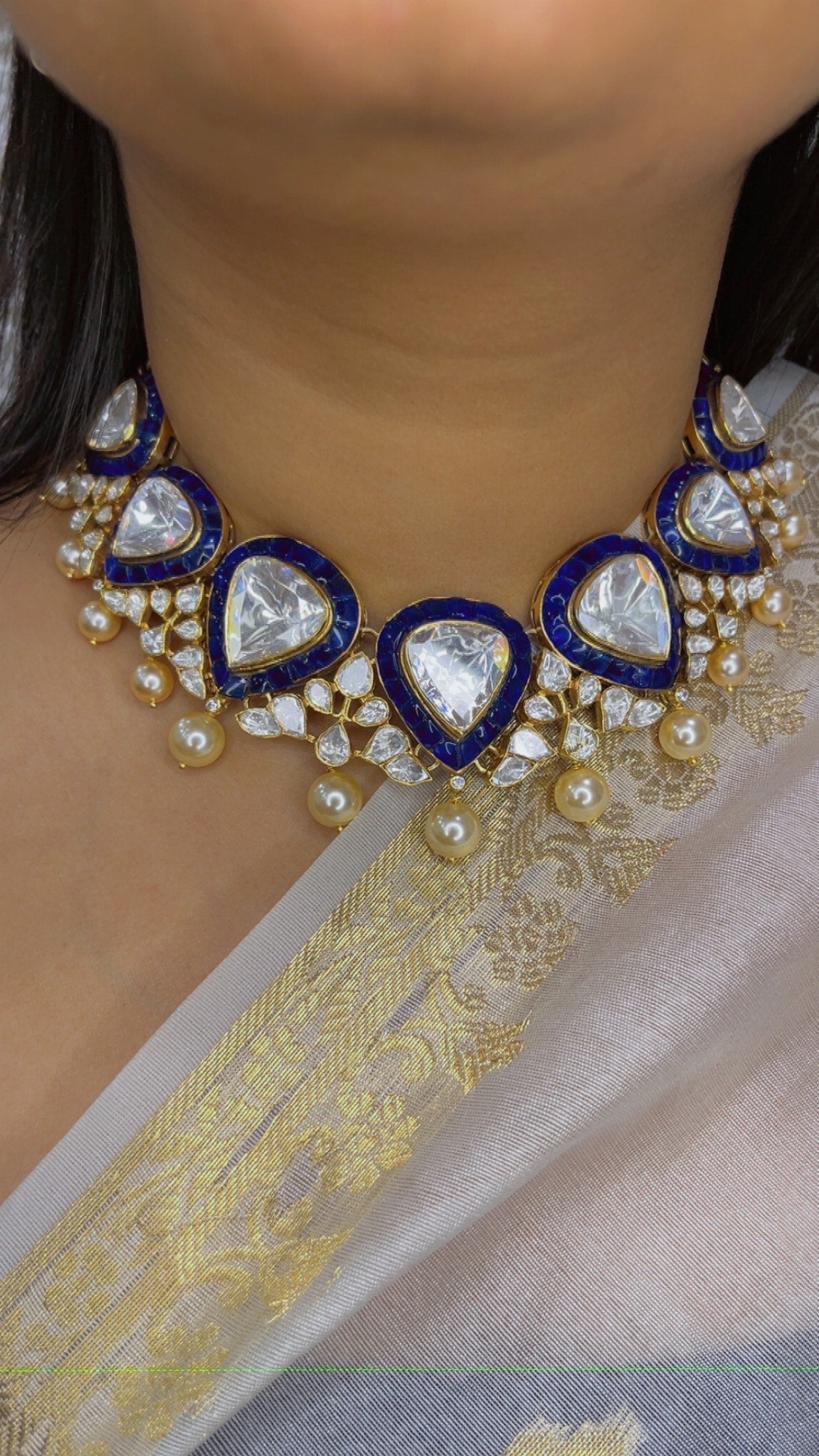 Designer 925 Silver Choker Necklace Jewelry