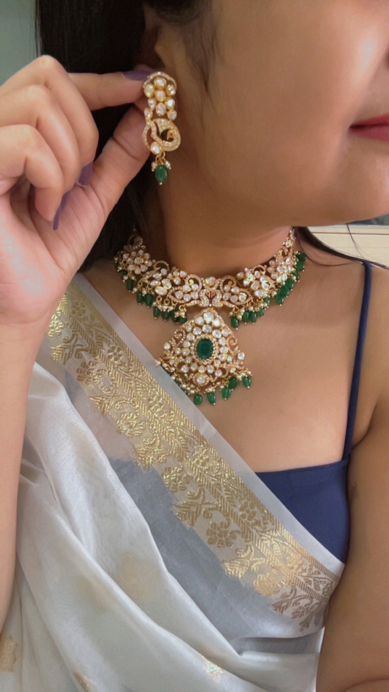 Designer 925 Silver Choker Necklace Jewelry