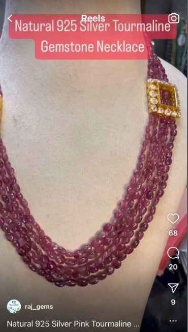 Reserve for Sanju Daye 4 lines with Silver side Brooch