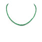 Natural Emerald Rondelle Faceted Gemstone Beaded Necklace