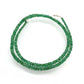 Natural Emerald Rondelle Faceted Gemstone Beaded Necklace